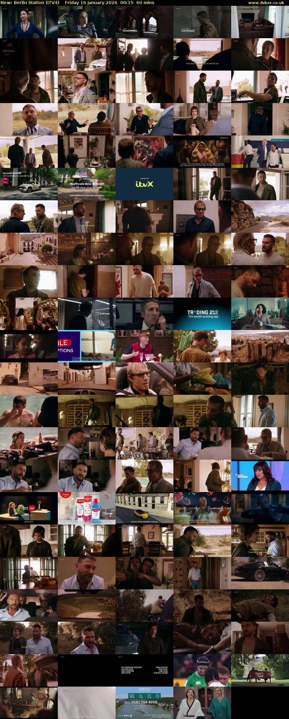 Berlin Station (ITV4) Friday 16 January 2026 00:15 - 01:15