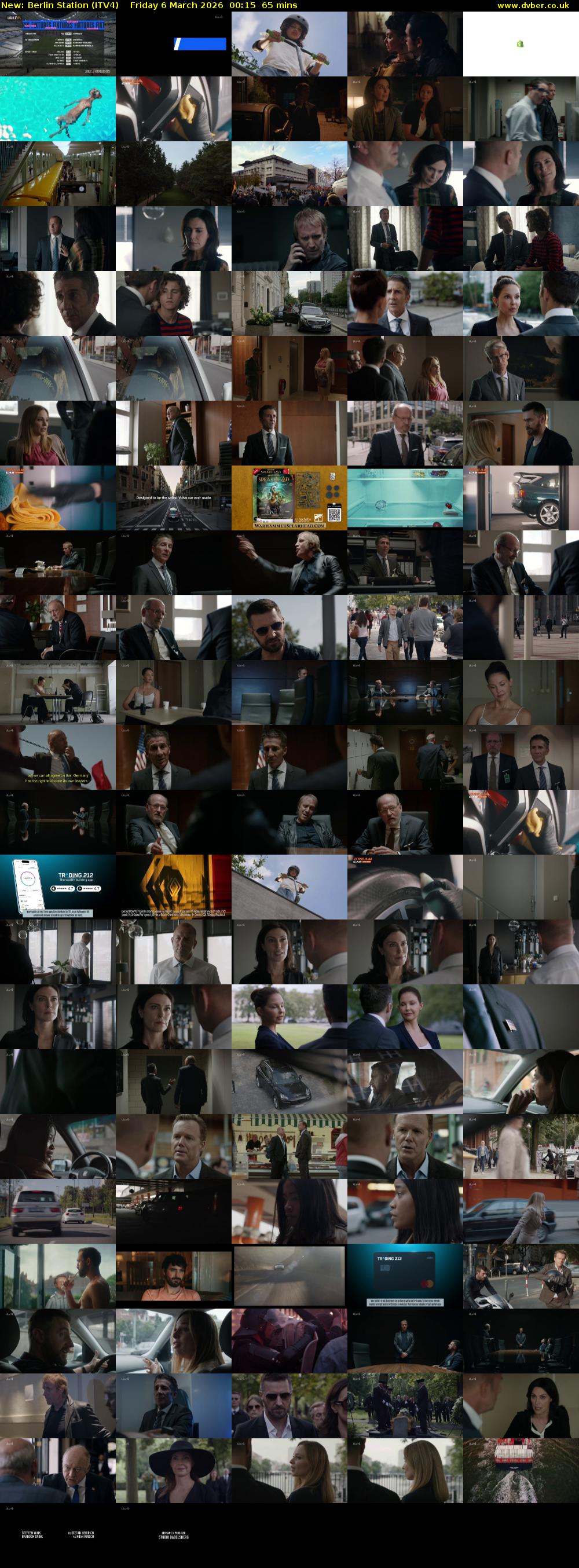 Berlin Station (ITV4) Friday 6 March 2026 00:15 - 01:20