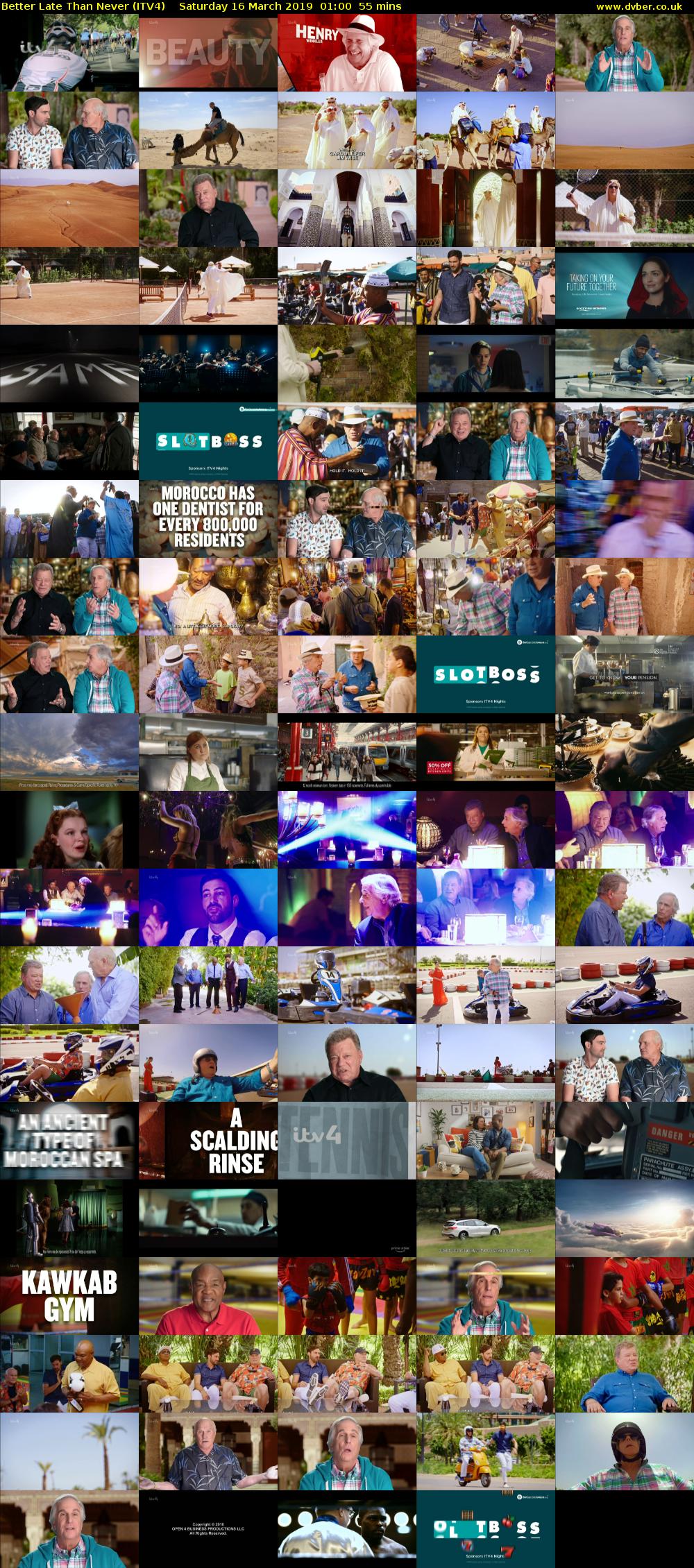 Better Late Than Never (ITV4) Saturday 16 March 2019 01:00 - 01:55