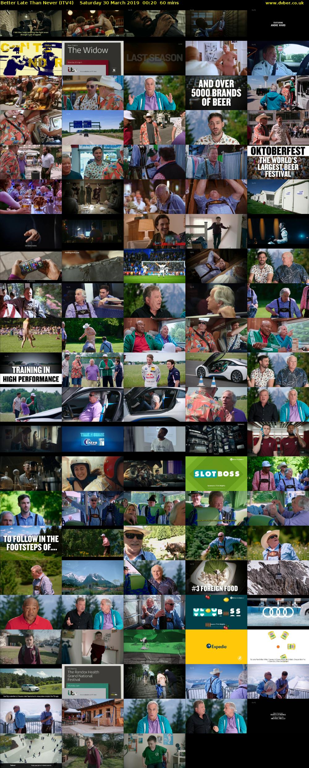 Better Late Than Never (ITV4) Saturday 30 March 2019 00:20 - 01:20