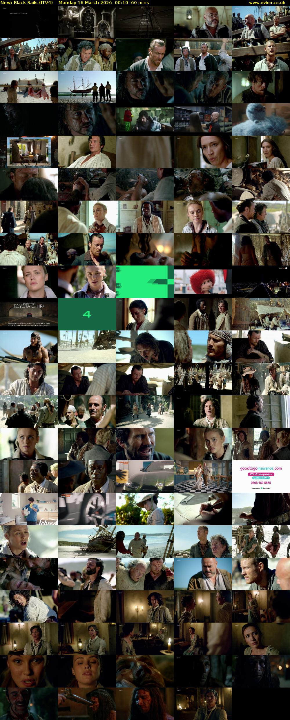 Black Sails (ITV4) Monday 16 March 2026 00:10 - 01:10