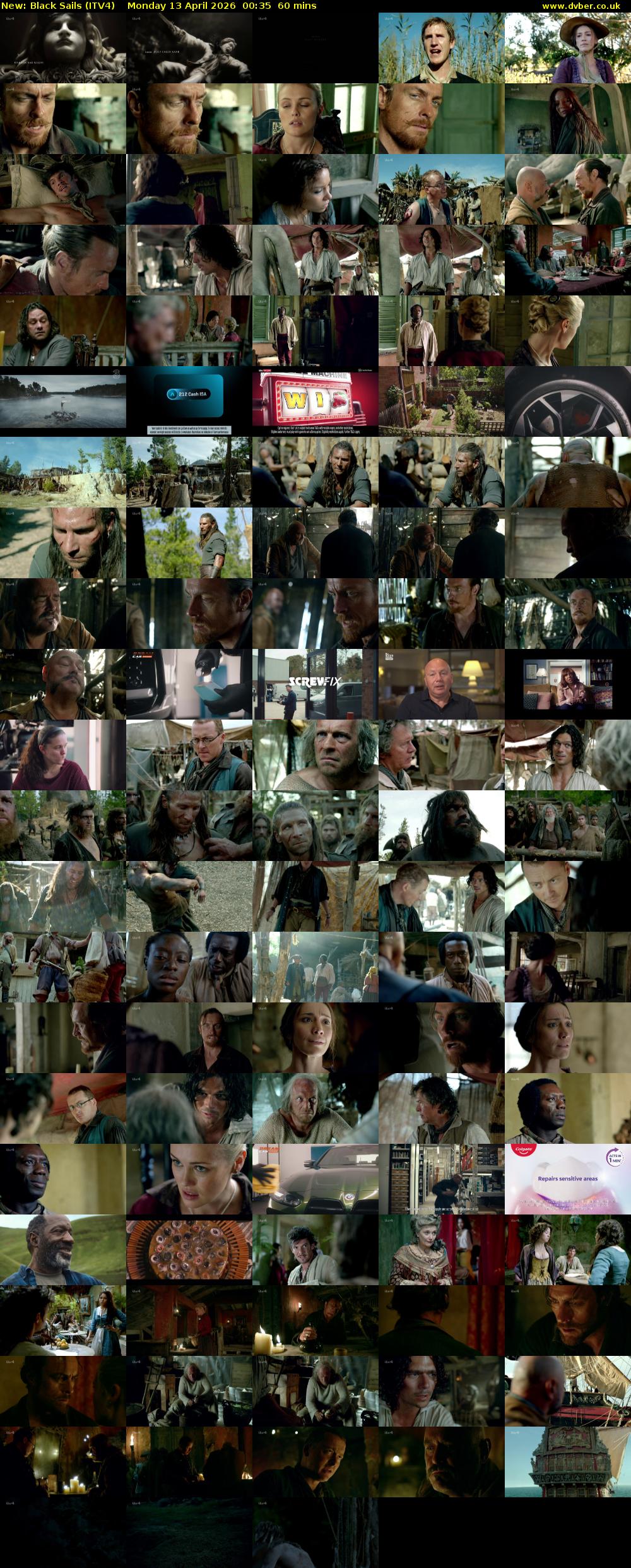 Black Sails (ITV4) Monday 13 April 2026 00:35 - 01:35