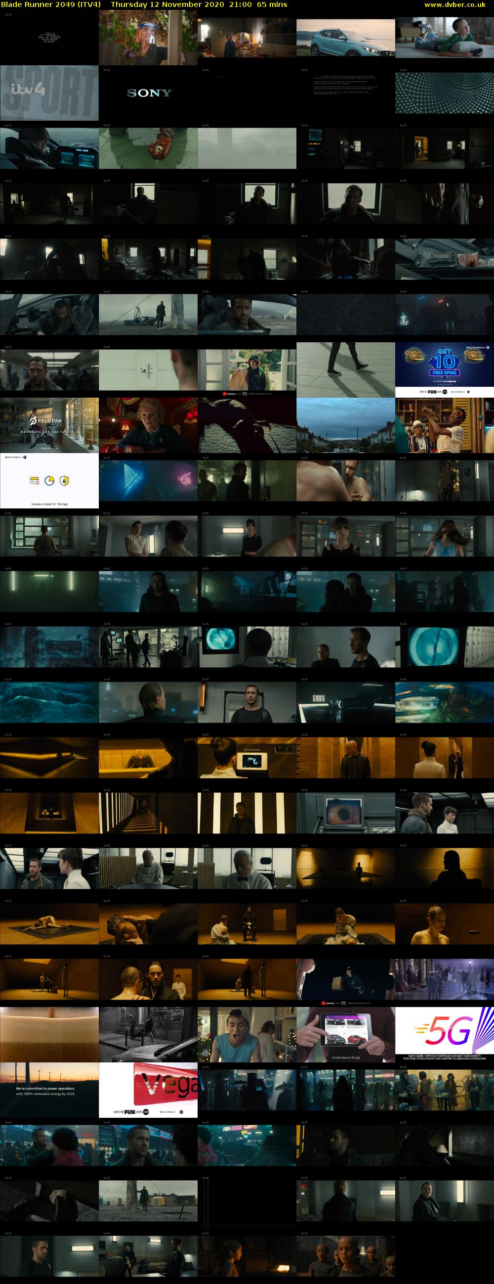 Blade Runner 2049 (ITV4) Thursday 12 November 2020 21:00 - 22:05