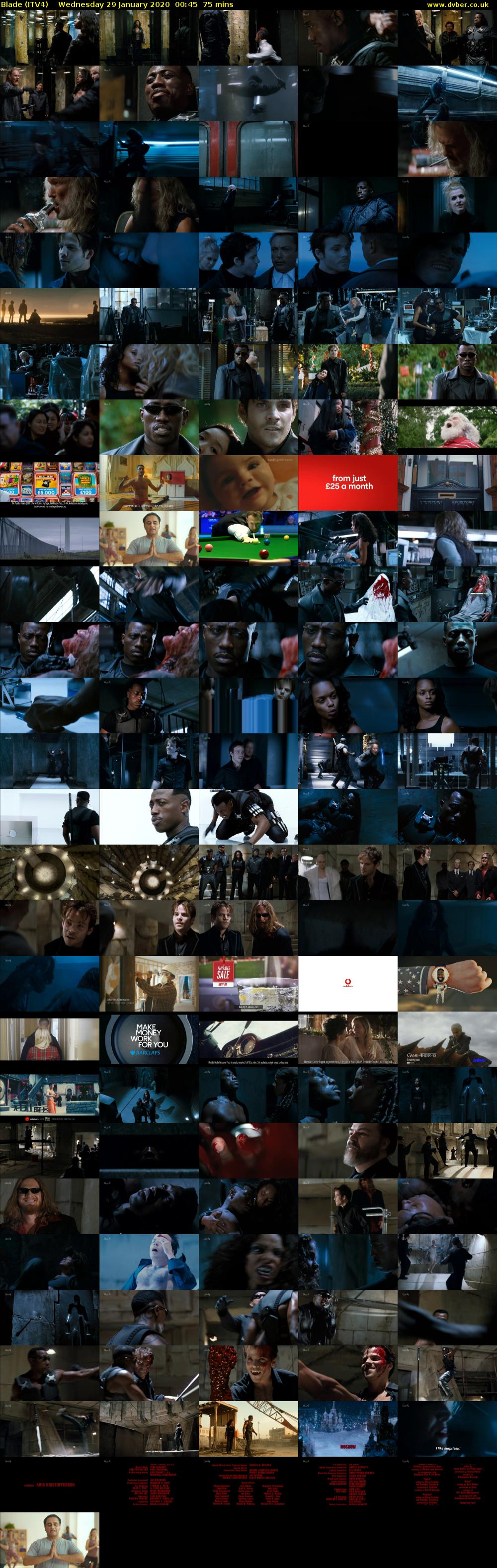 Blade (ITV4) Wednesday 29 January 2020 00:45 - 02:00