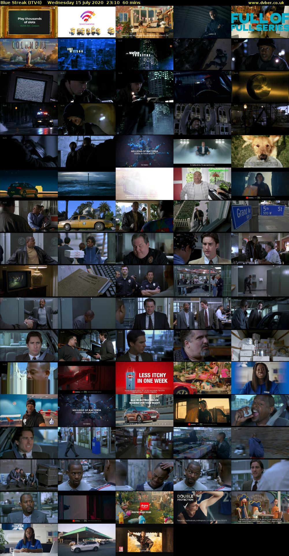 Blue Streak (ITV4) Wednesday 15 July 2020 23:10 - 00:10