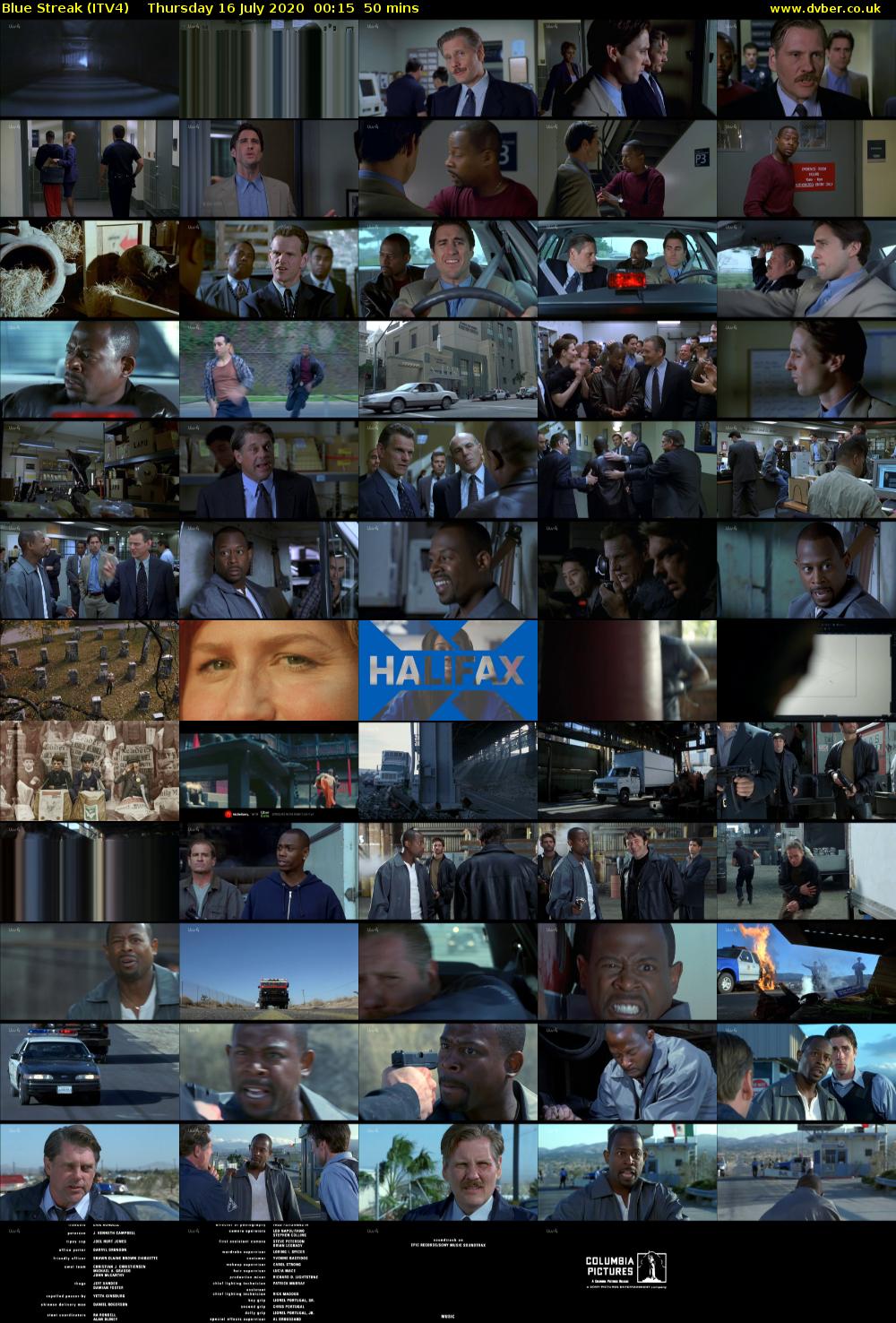 Blue Streak (ITV4) Thursday 16 July 2020 00:15 - 01:05