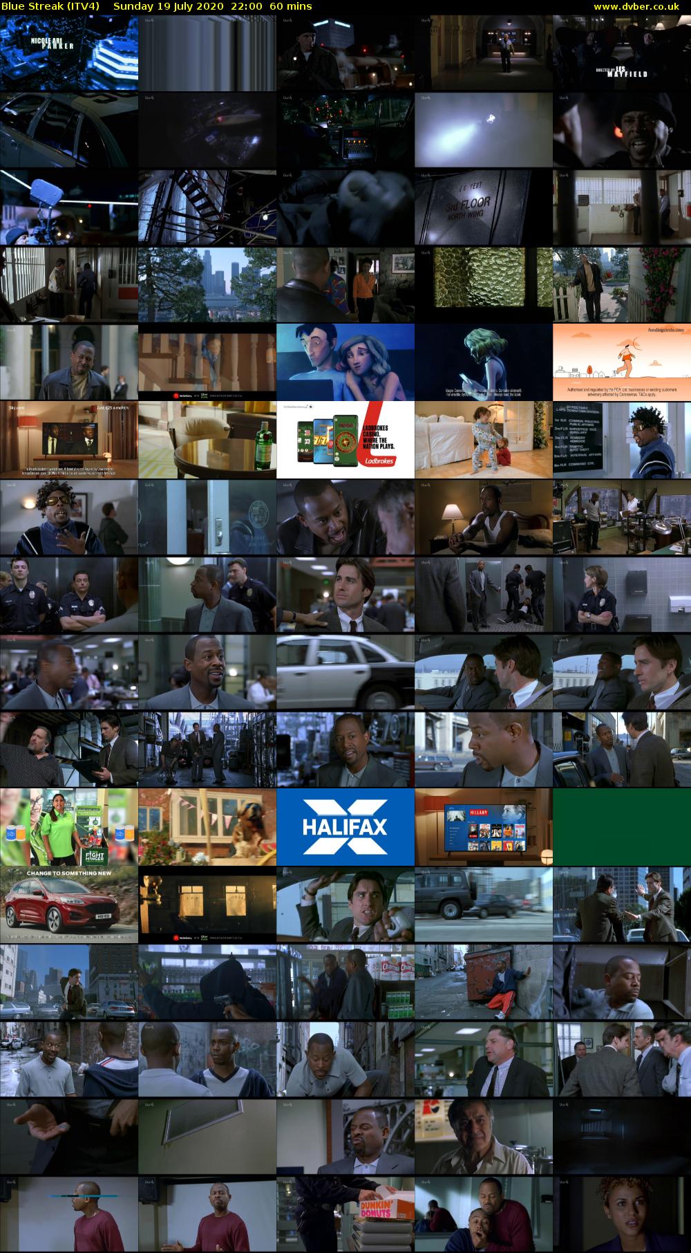 Blue Streak (ITV4) Sunday 19 July 2020 22:00 - 23:00