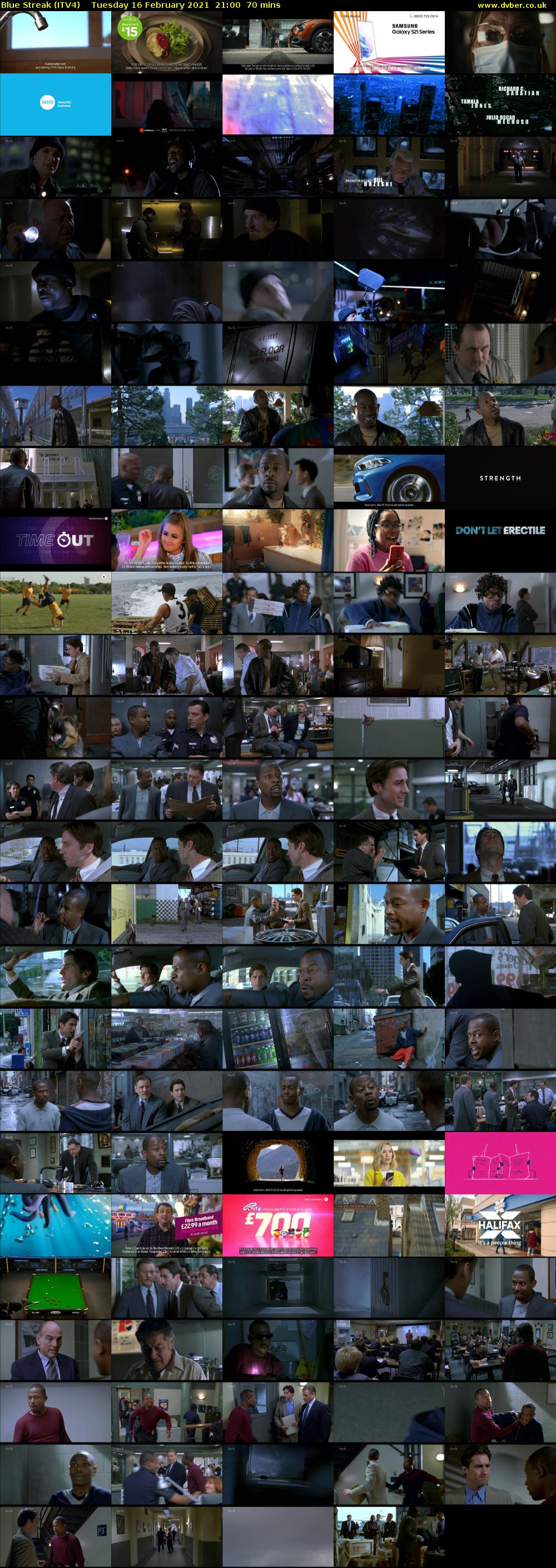 Blue Streak (ITV4) Tuesday 16 February 2021 21:00 - 22:10