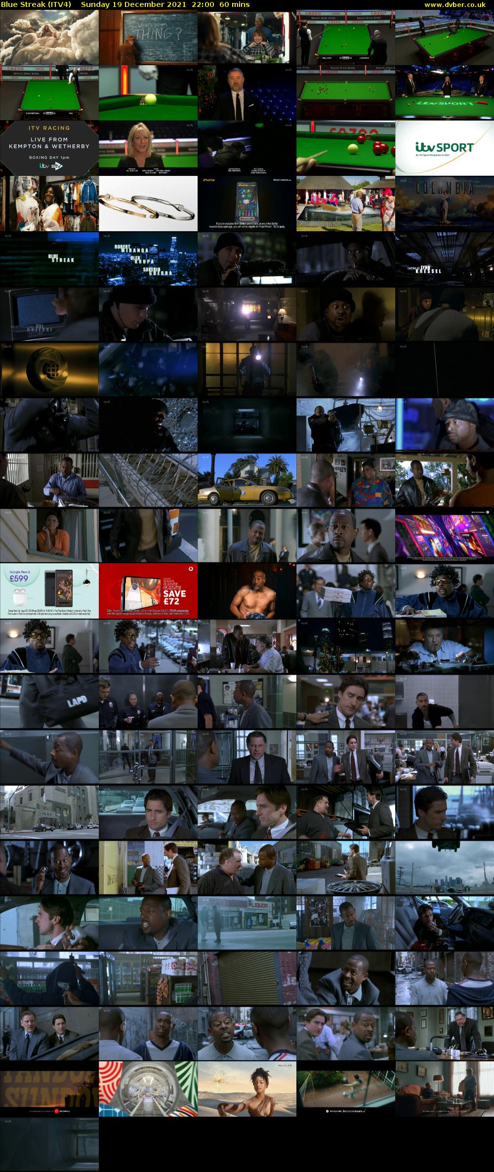 Blue Streak (ITV4) Sunday 19 December 2021 22:00 - 23:00