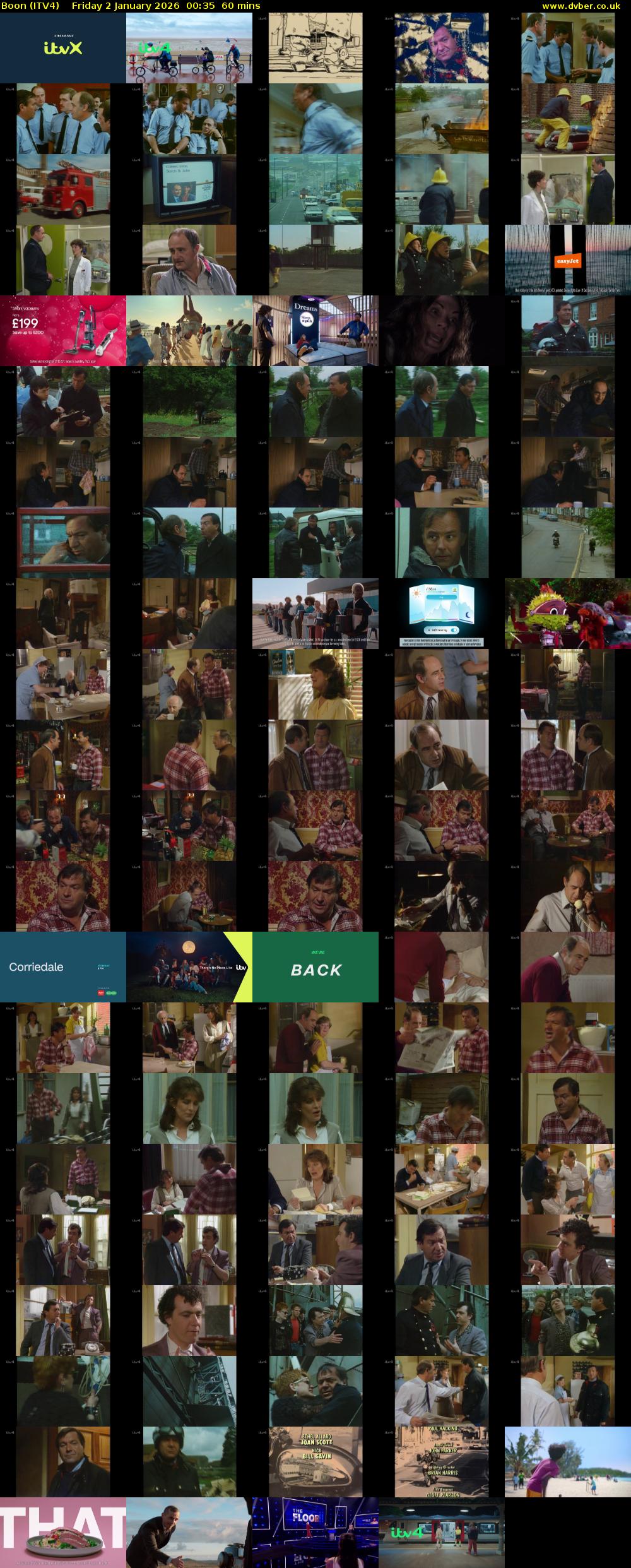 Boon (ITV4) Friday 2 January 2026 00:35 - 01:35