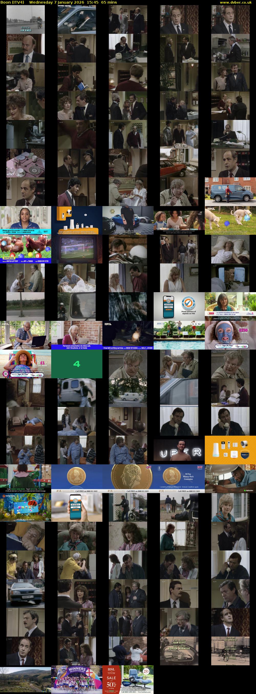 Boon (ITV4) Wednesday 7 January 2026 15:45 - 16:50