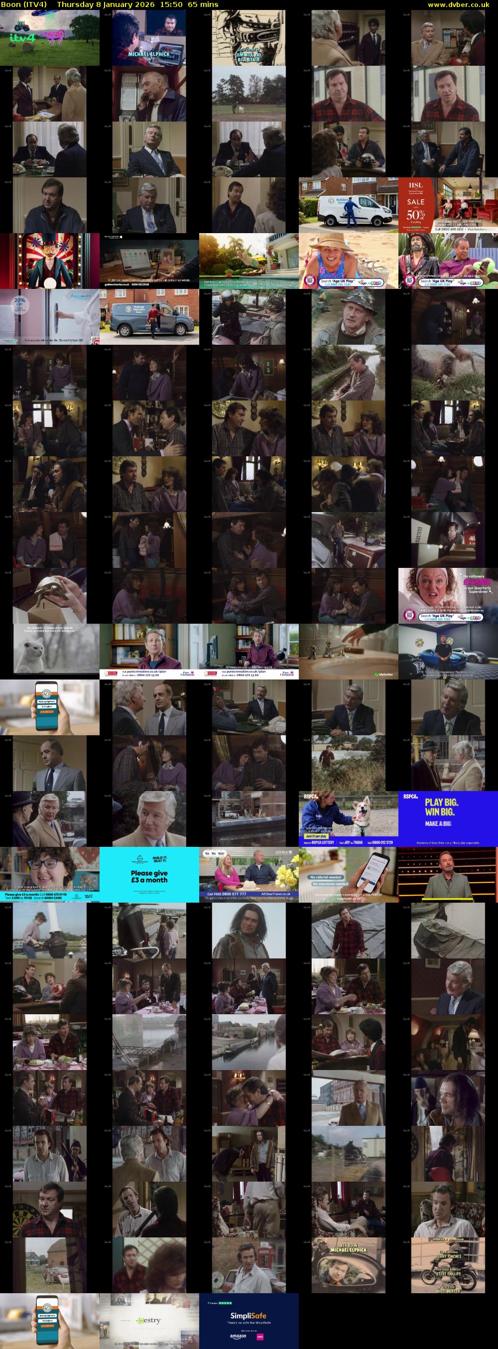 Boon (ITV4) Thursday 8 January 2026 15:50 - 16:55