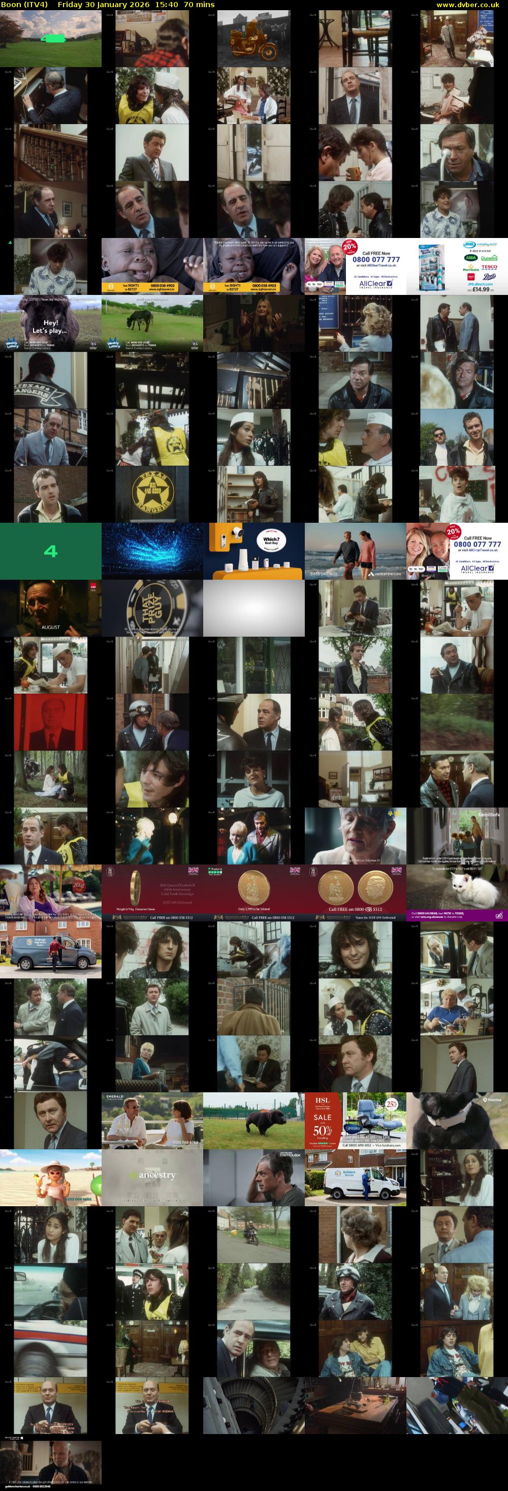 Boon (ITV4) Friday 30 January 2026 15:40 - 16:50