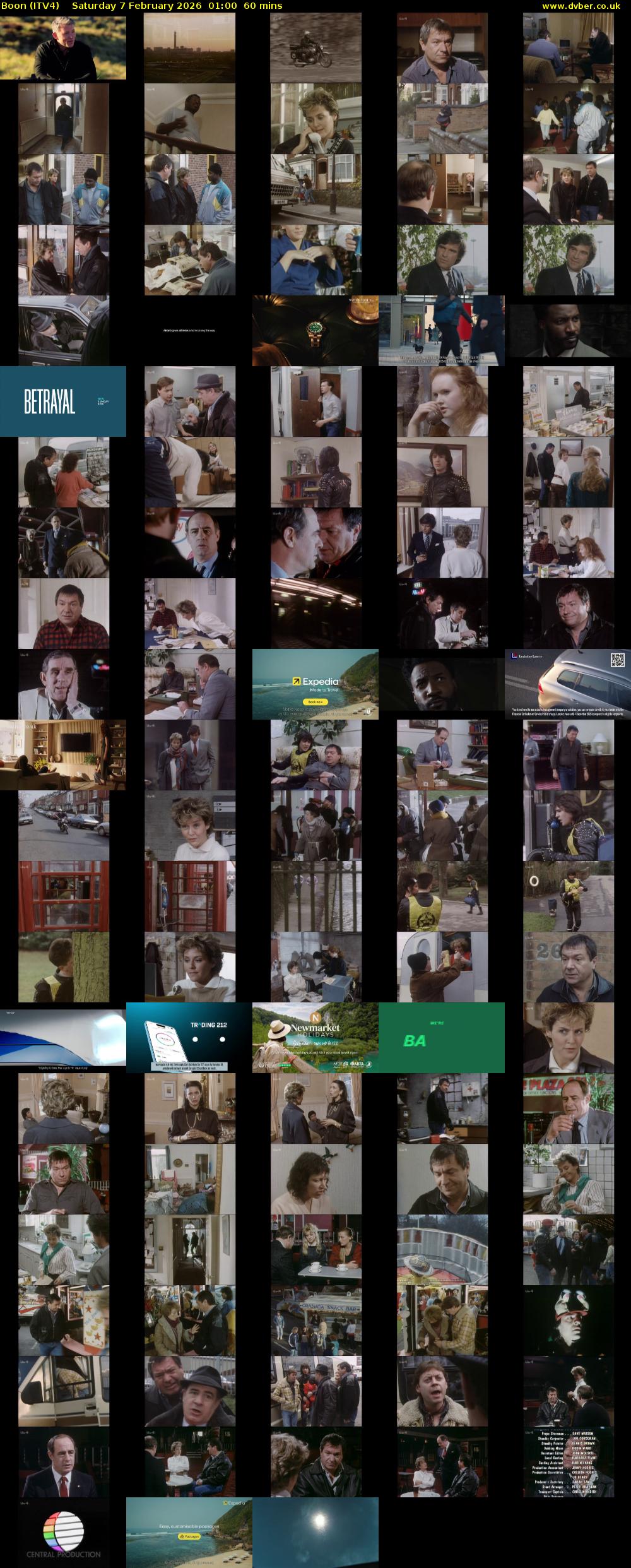 Boon (ITV4) Saturday 7 February 2026 01:00 - 02:00