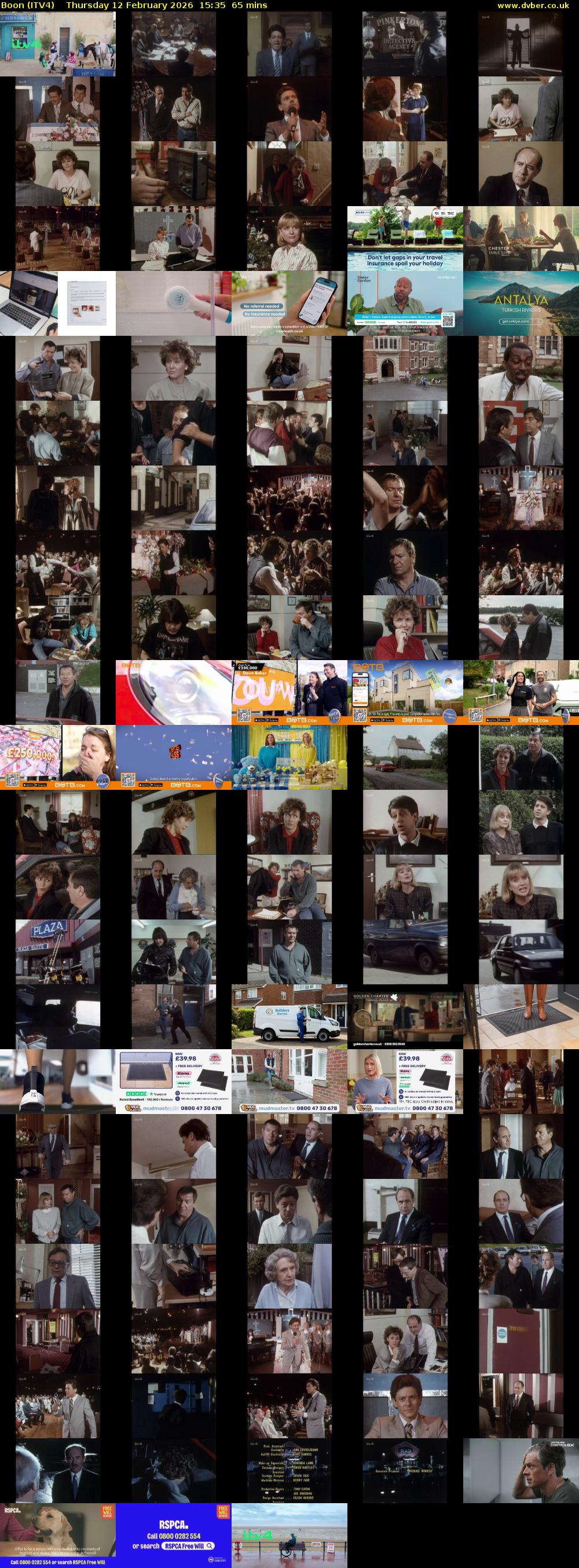 Boon (ITV4) Thursday 12 February 2026 15:35 - 16:40