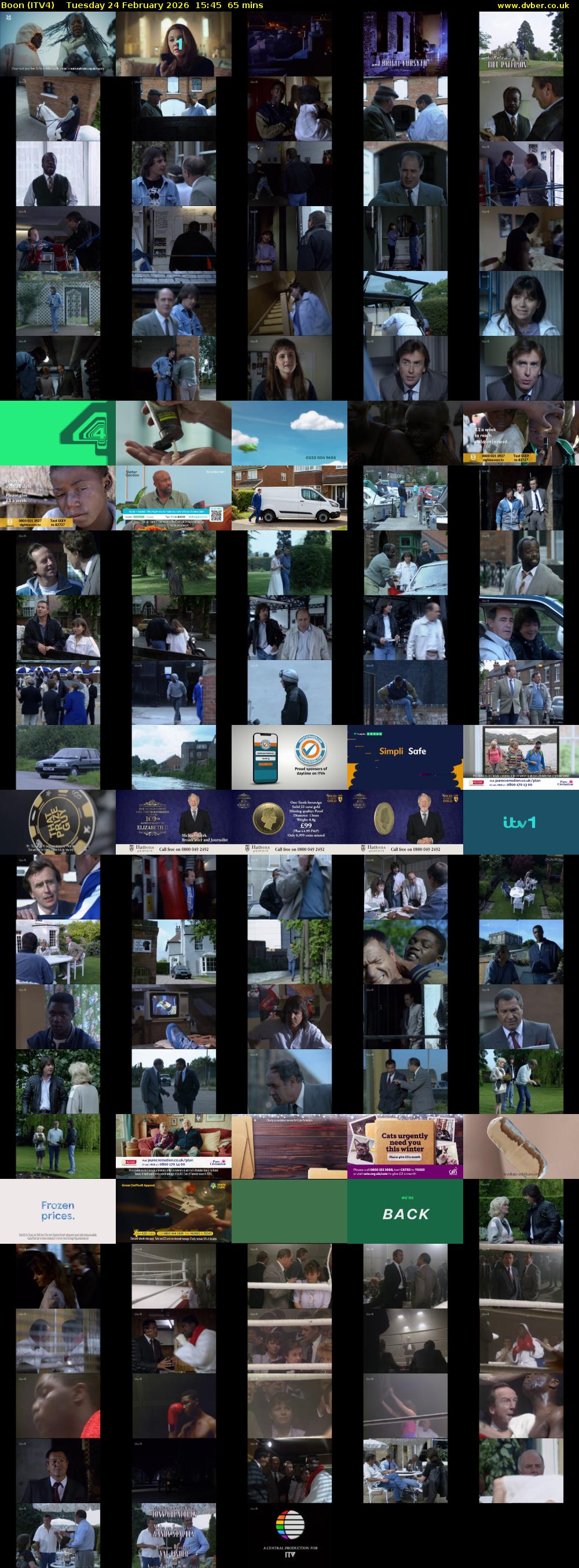 Boon (ITV4) Tuesday 24 February 2026 15:45 - 16:50