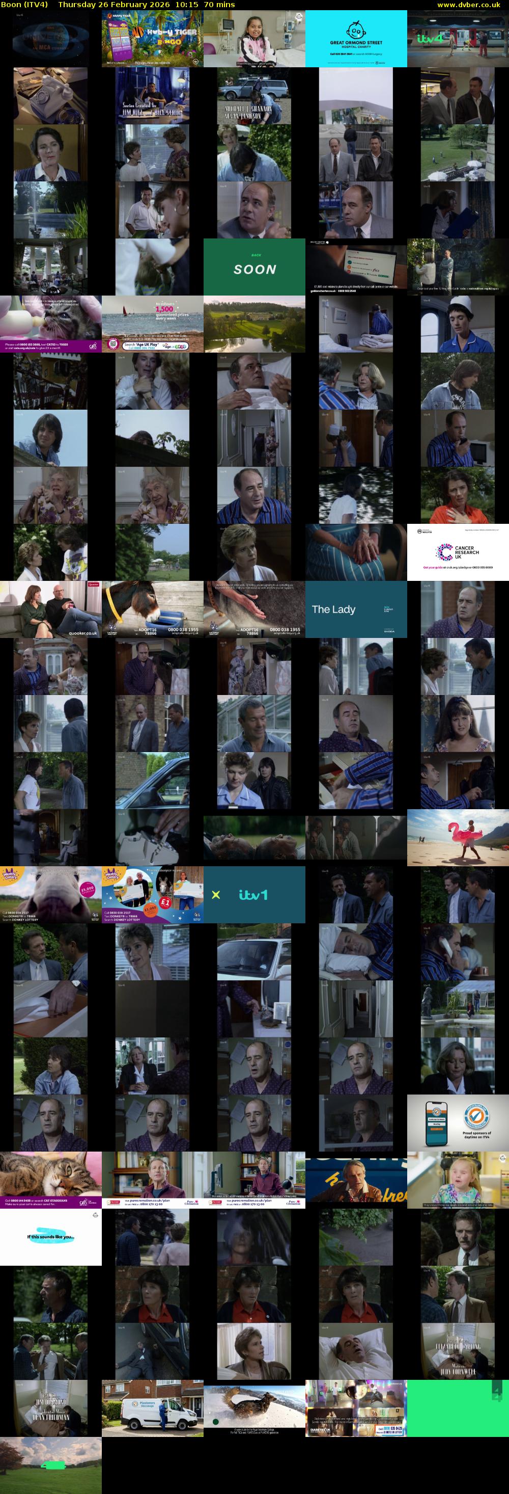 Boon (ITV4) Thursday 26 February 2026 10:15 - 11:25