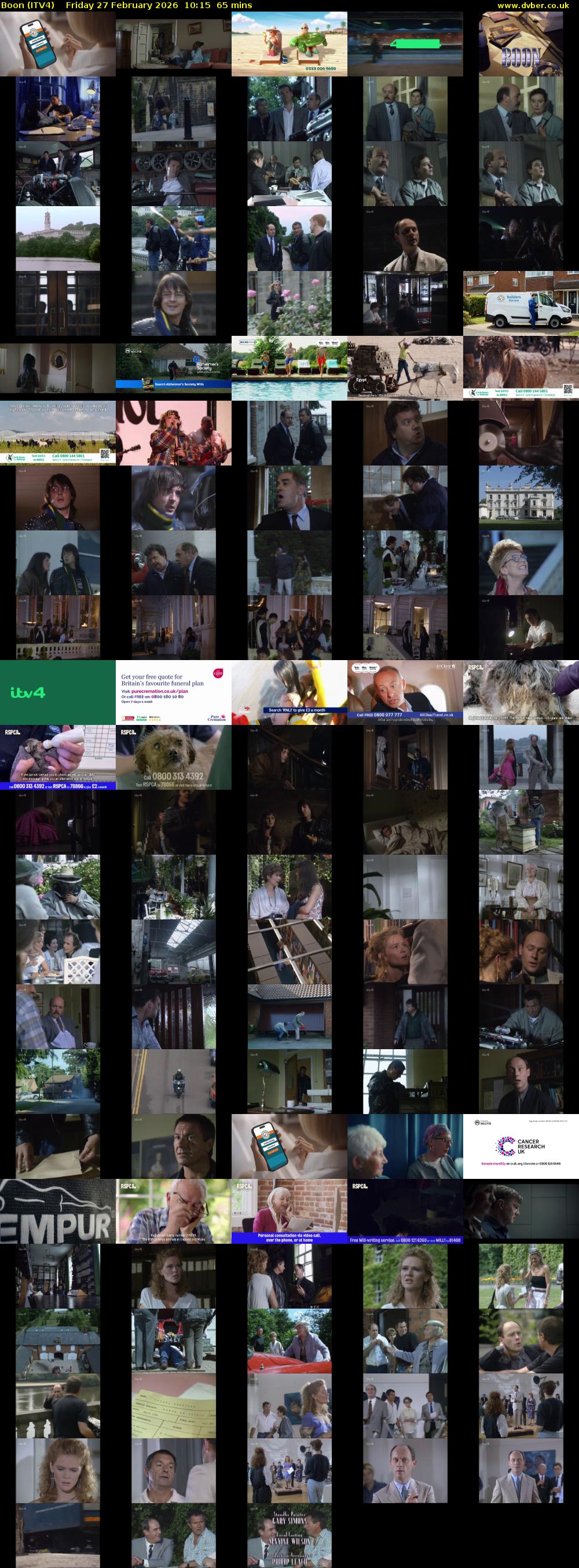 Boon (ITV4) Friday 27 February 2026 10:15 - 11:20