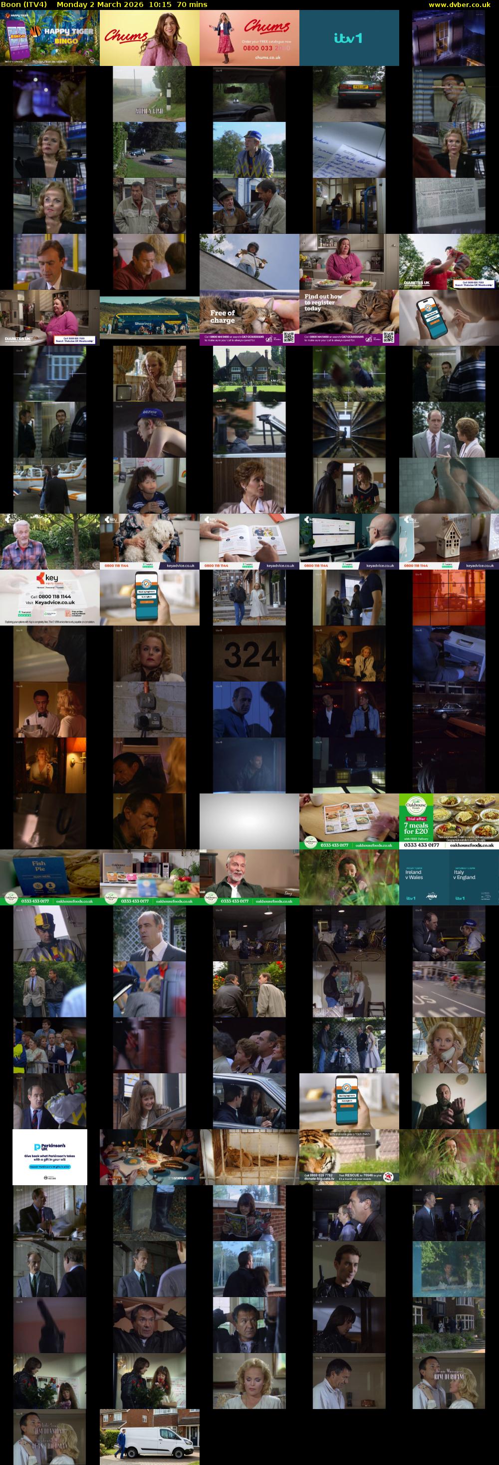 Boon (ITV4) Monday 2 March 2026 10:15 - 11:25
