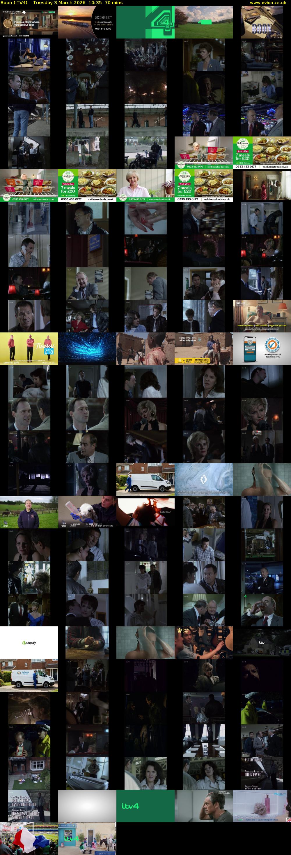 Boon (ITV4) Tuesday 3 March 2026 10:35 - 11:45