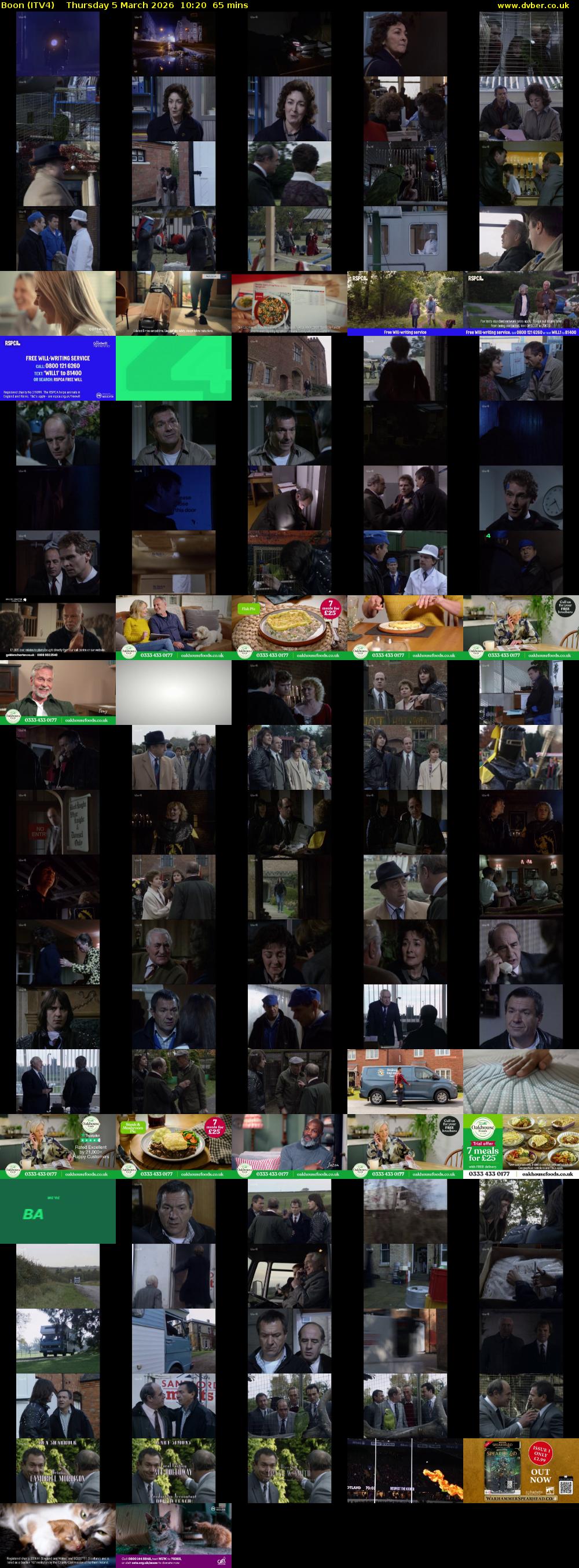 Boon (ITV4) Thursday 5 March 2026 10:20 - 11:25