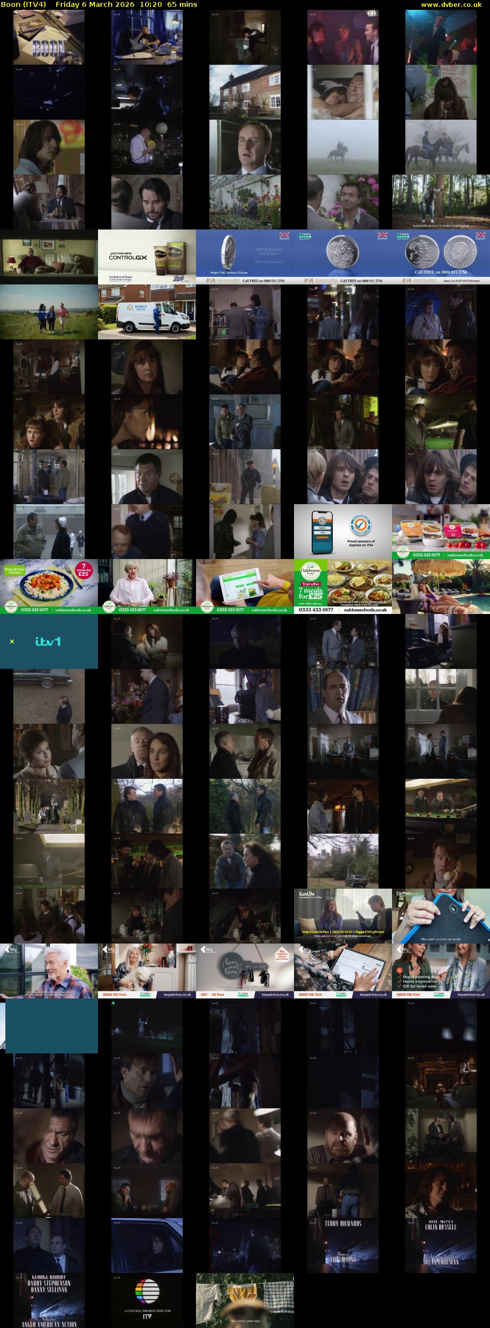 Boon (ITV4) Friday 6 March 2026 10:20 - 11:25