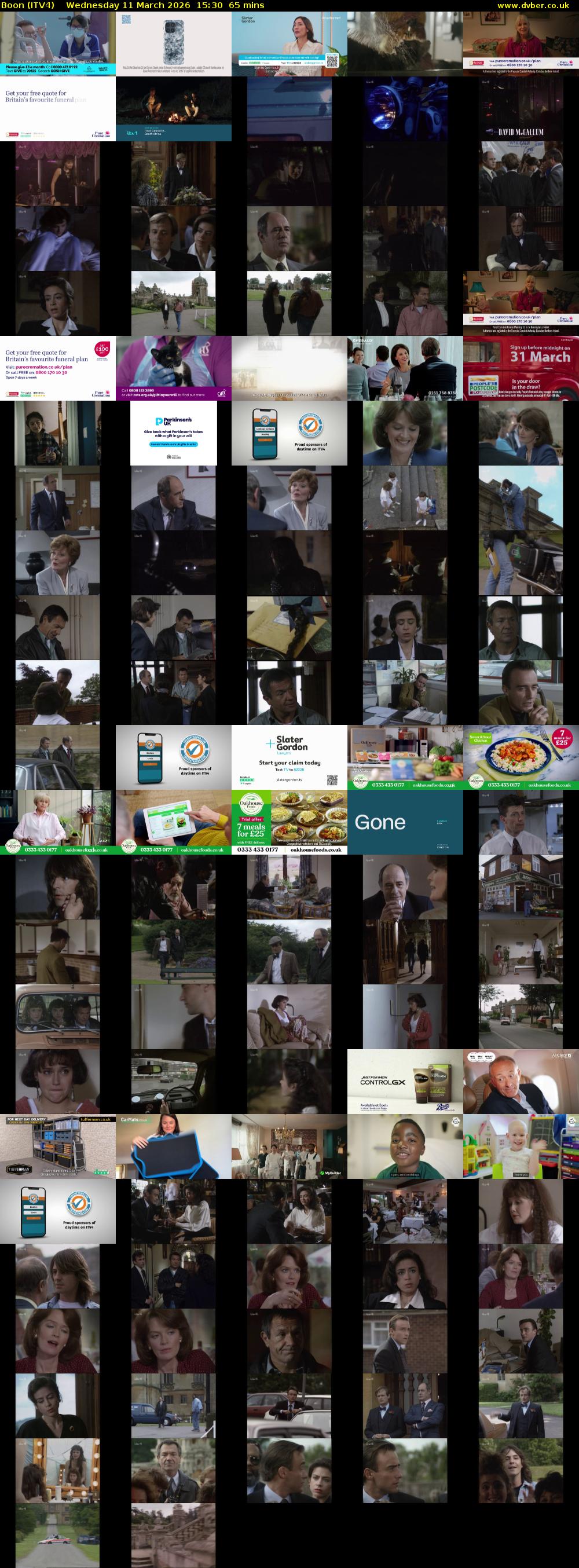 Boon (ITV4) Wednesday 11 March 2026 15:30 - 16:35