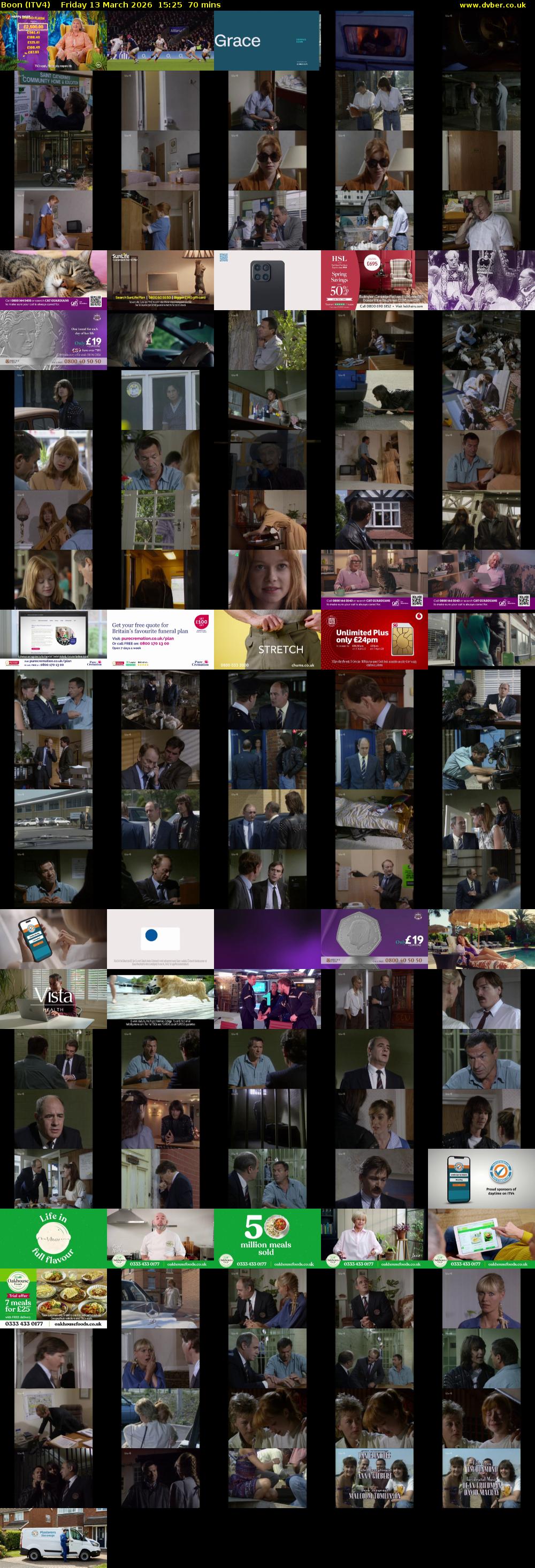 Boon (ITV4) Friday 13 March 2026 15:25 - 16:35