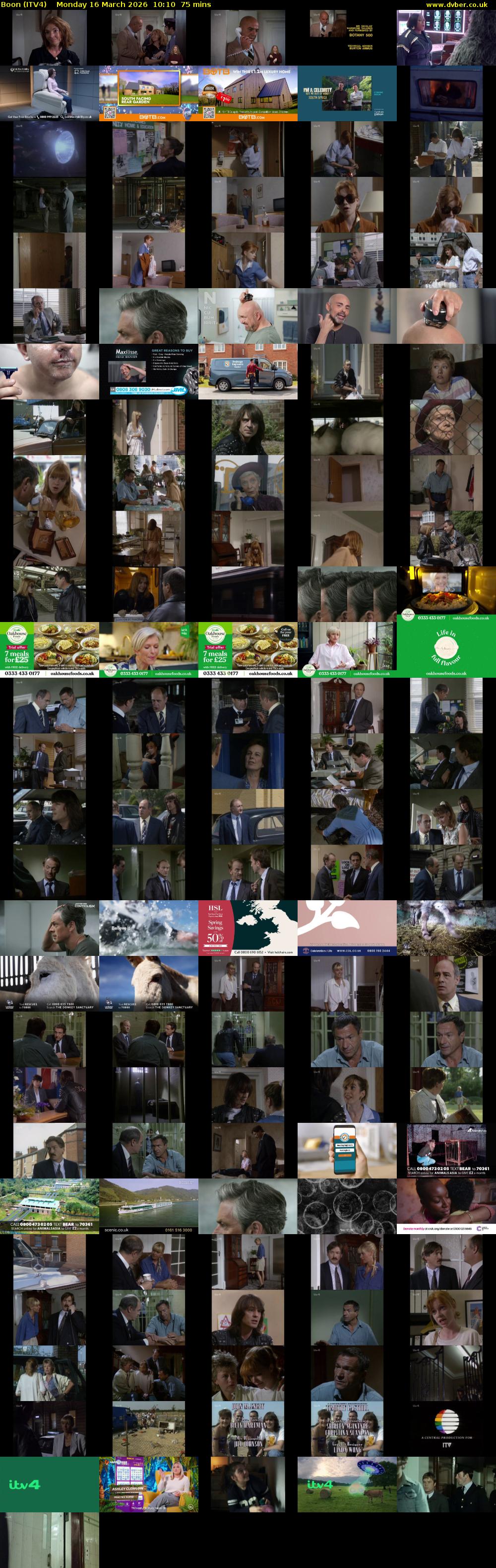 Boon (ITV4) Monday 16 March 2026 10:10 - 11:25