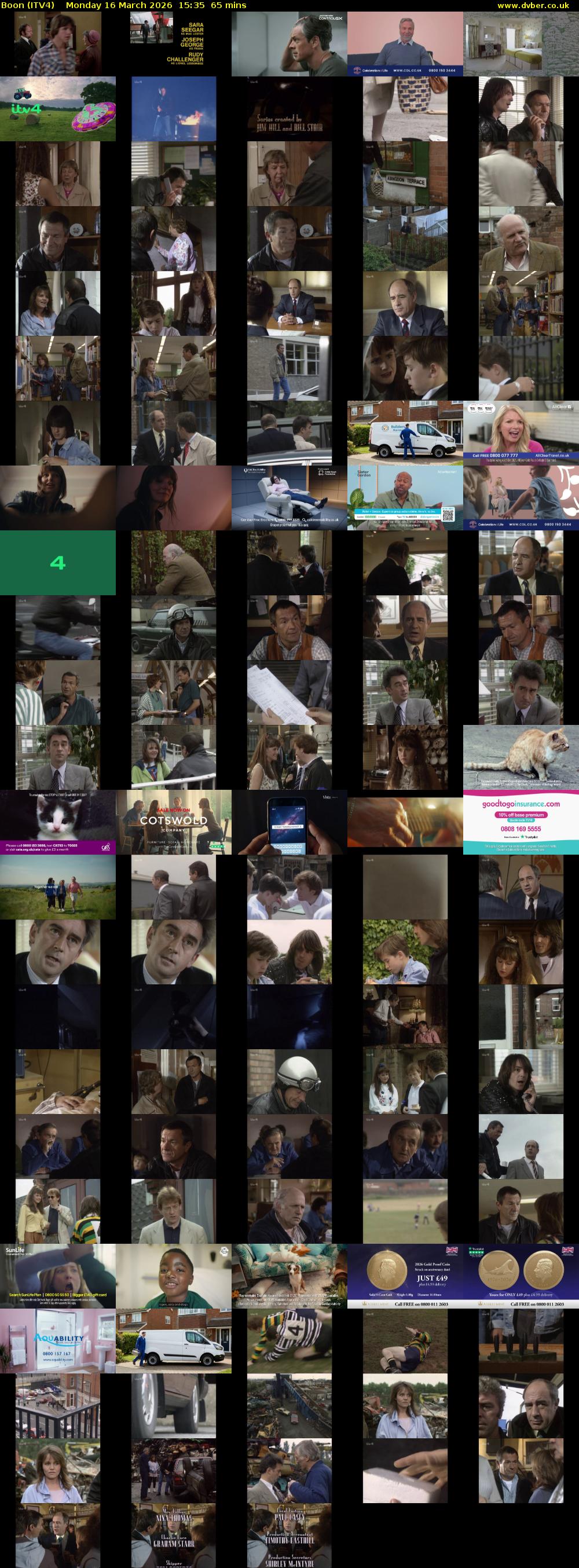 Boon (ITV4) Monday 16 March 2026 15:35 - 16:40