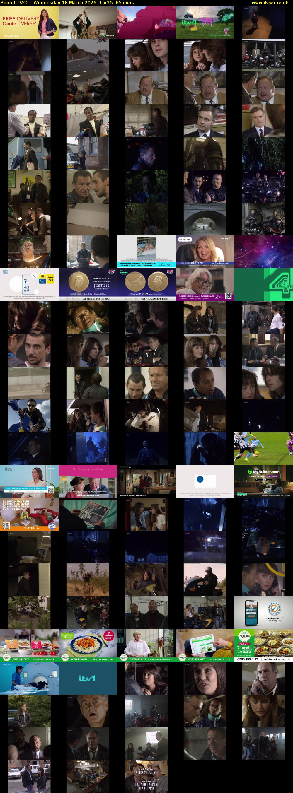 Boon (ITV4) Wednesday 18 March 2026 15:25 - 16:30
