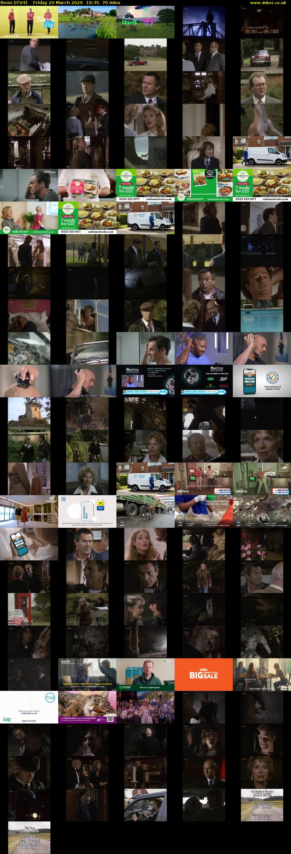 Boon (ITV4) Friday 20 March 2026 10:35 - 11:45