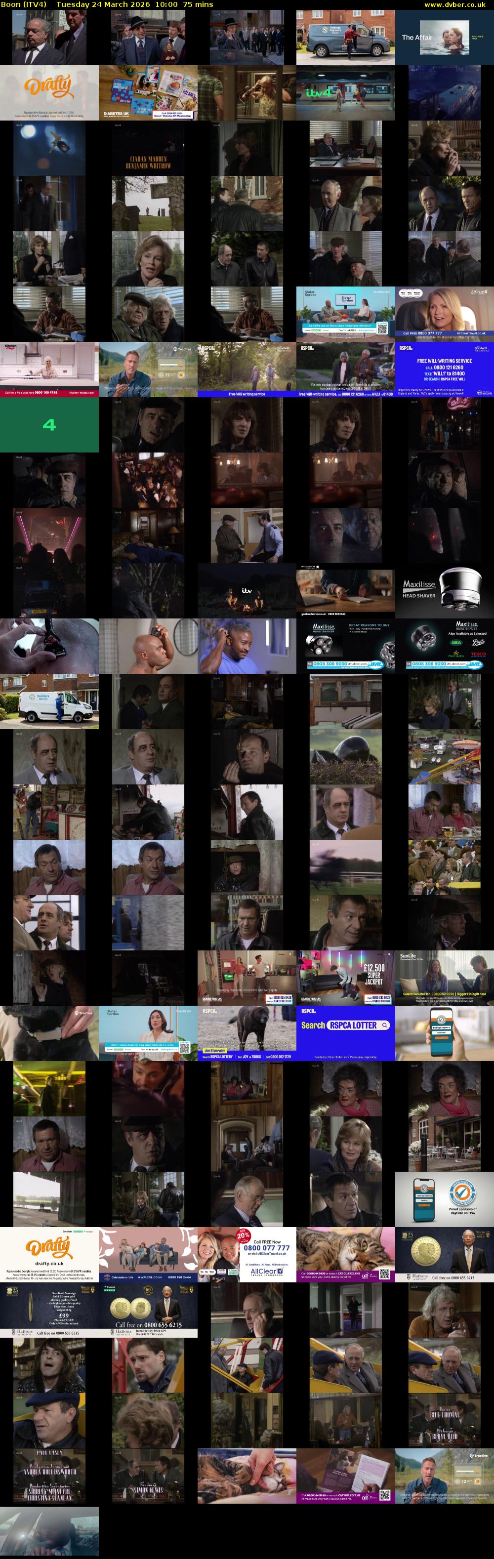 Boon (ITV4) Tuesday 24 March 2026 10:00 - 11:15