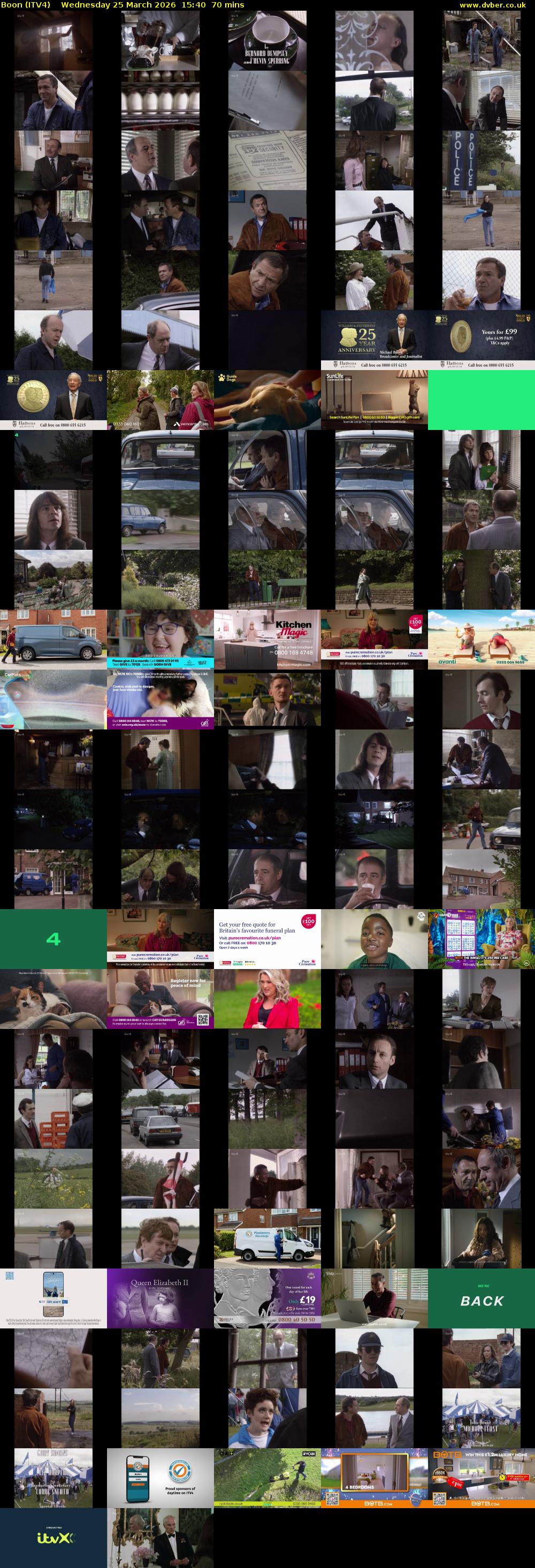 Boon (ITV4) Wednesday 25 March 2026 15:40 - 16:50