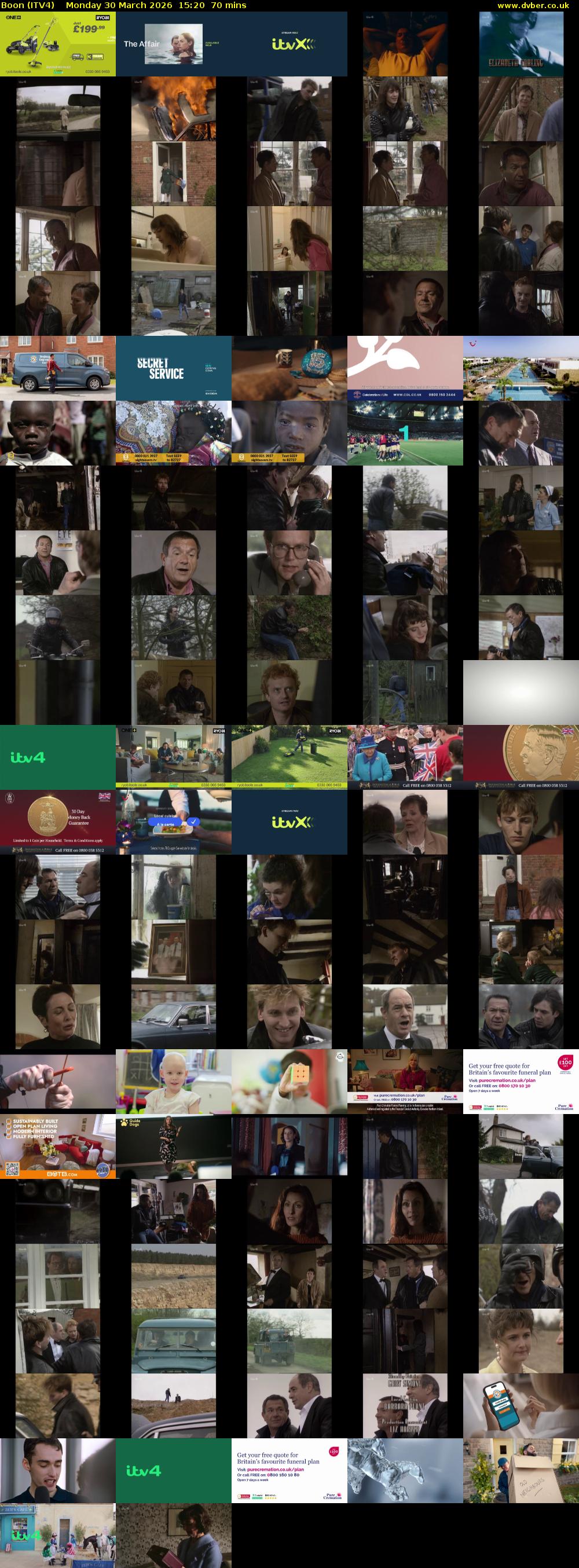 Boon (ITV4) Monday 30 March 2026 15:20 - 16:30