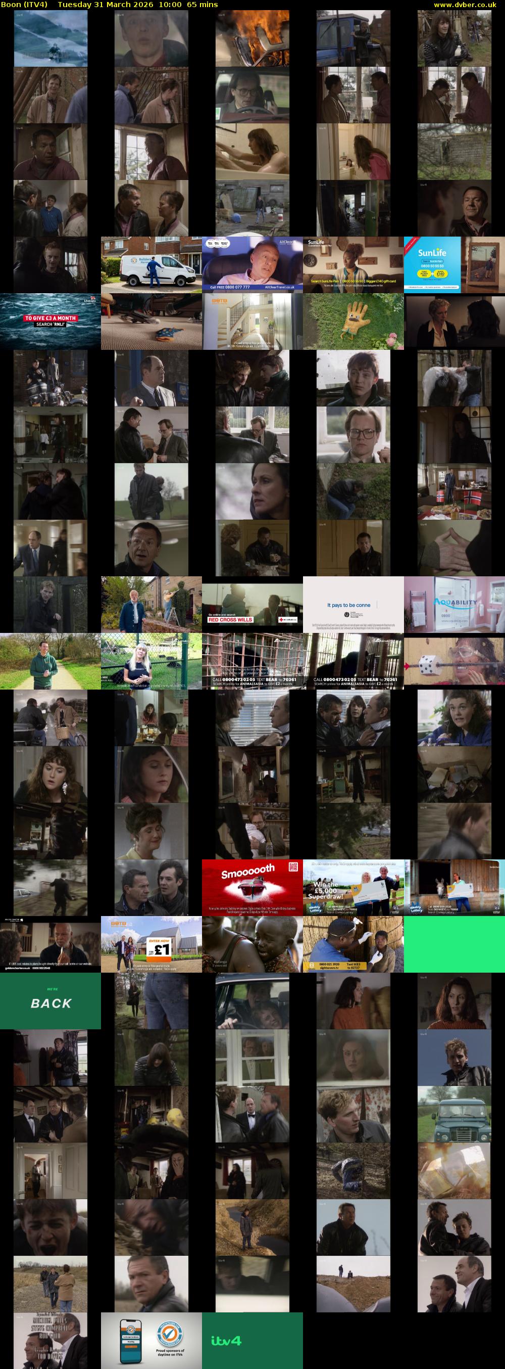 Boon (ITV4) Tuesday 31 March 2026 10:00 - 11:05