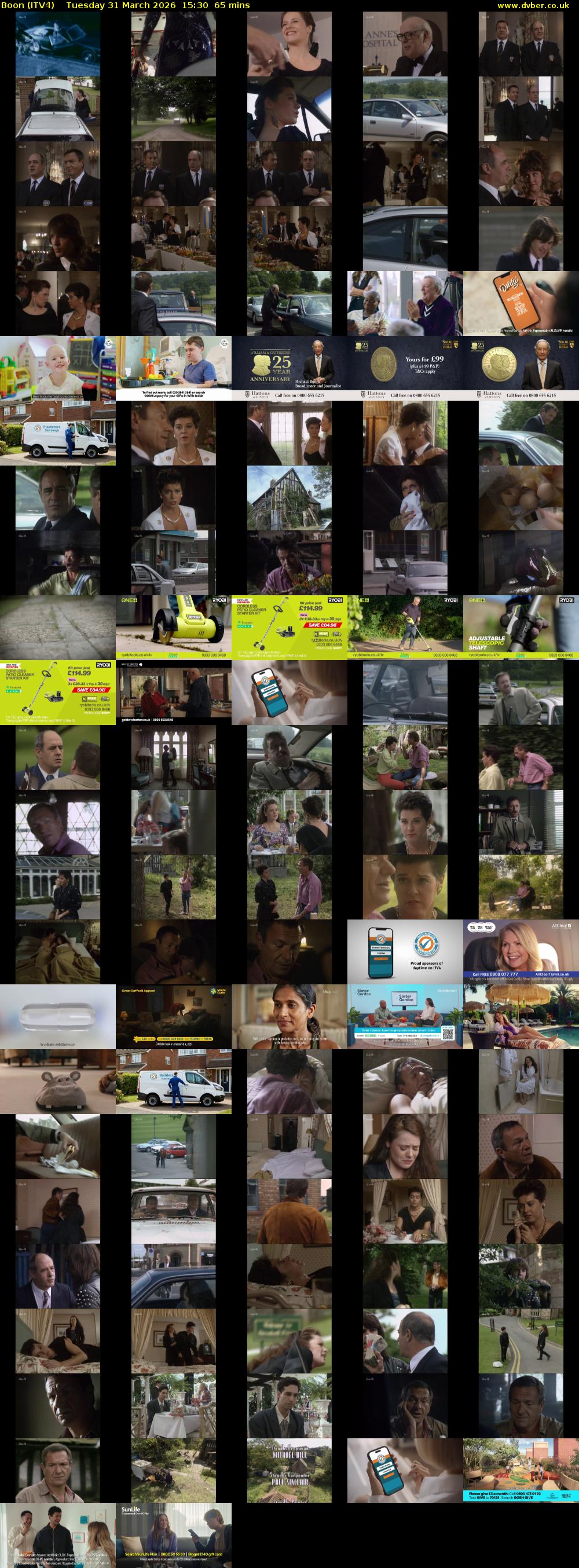 Boon (ITV4) Tuesday 31 March 2026 15:30 - 16:35