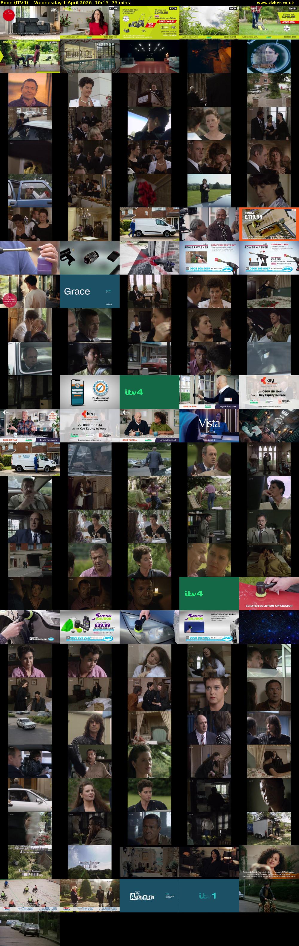 Boon (ITV4) Wednesday 1 April 2026 10:15 - 11:30