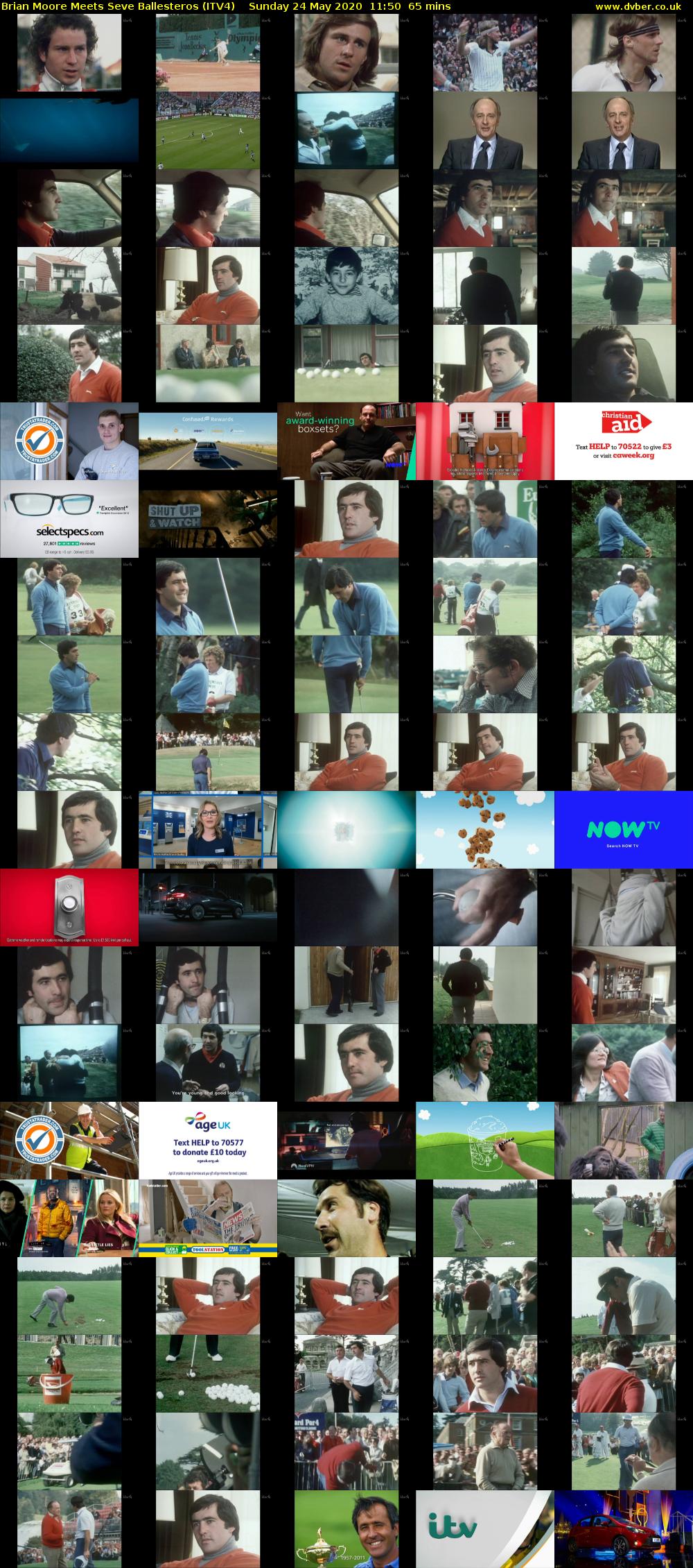 Brian Moore Meets Seve Ballesteros (ITV4) Sunday 24 May 2020 11:50 - 12:55
