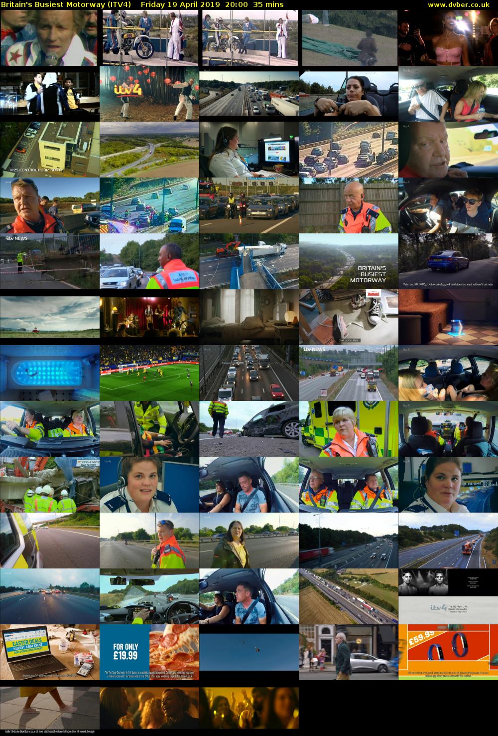 Britain's Busiest Motorway (ITV4) Friday 19 April 2019 20:00 - 20:35