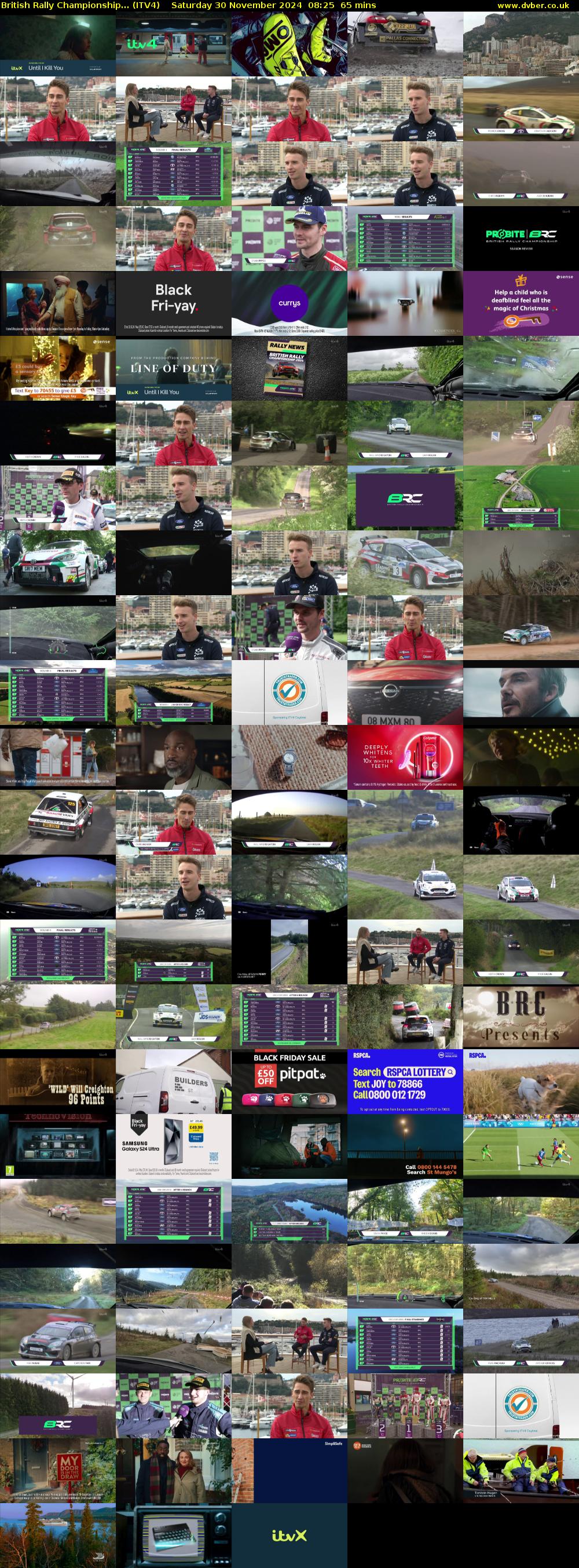 British Rally Championship... (ITV4) Saturday 30 November 2024 08:25 - 09:30
