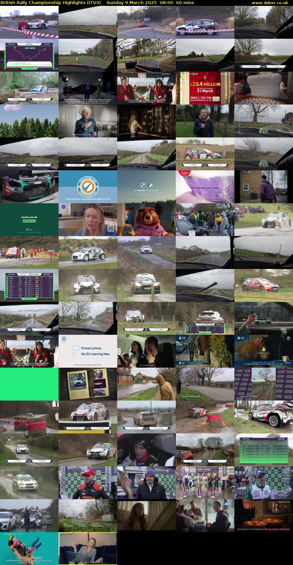 British Rally Championship Highlights (ITV4) Sunday 9 March 2025 08:00 - 09:00