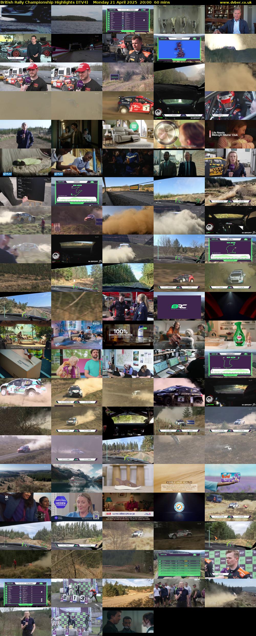 British Rally Championship Highlights (ITV4) Monday 21 April 2025 20:00 - 21:00