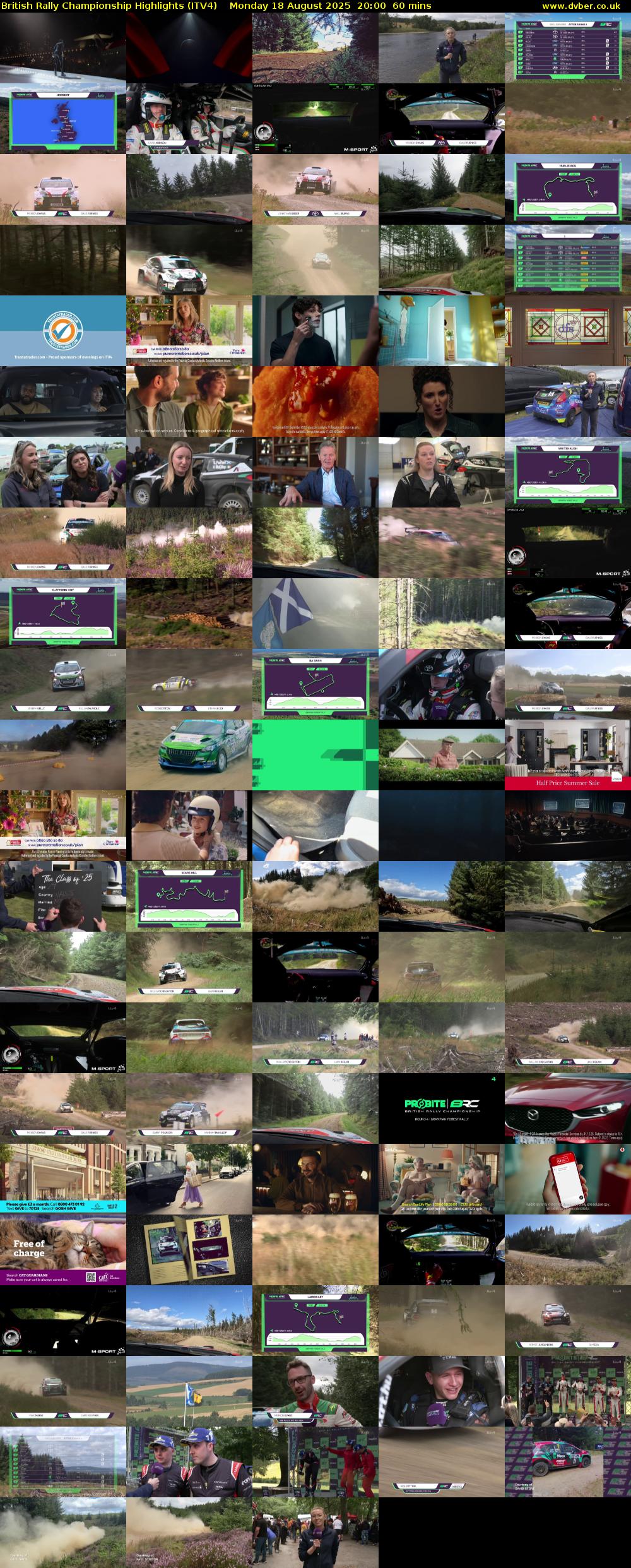British Rally Championship Highlights (ITV4) Monday 18 August 2025 20:00 - 21:00