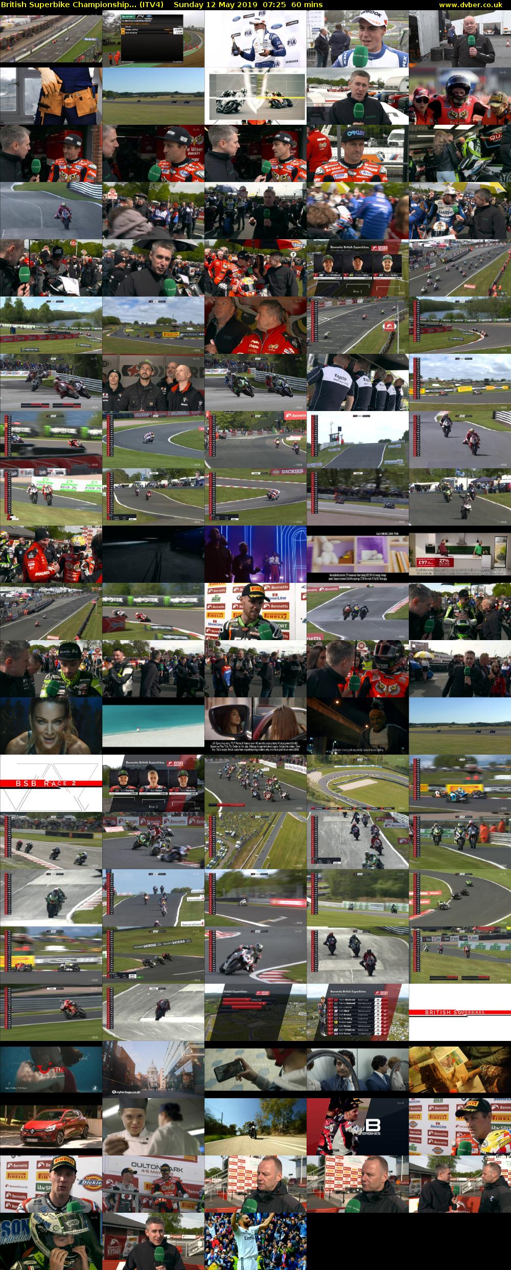 British Superbike Championship... (ITV4) Sunday 12 May 2019 07:25 - 08:25