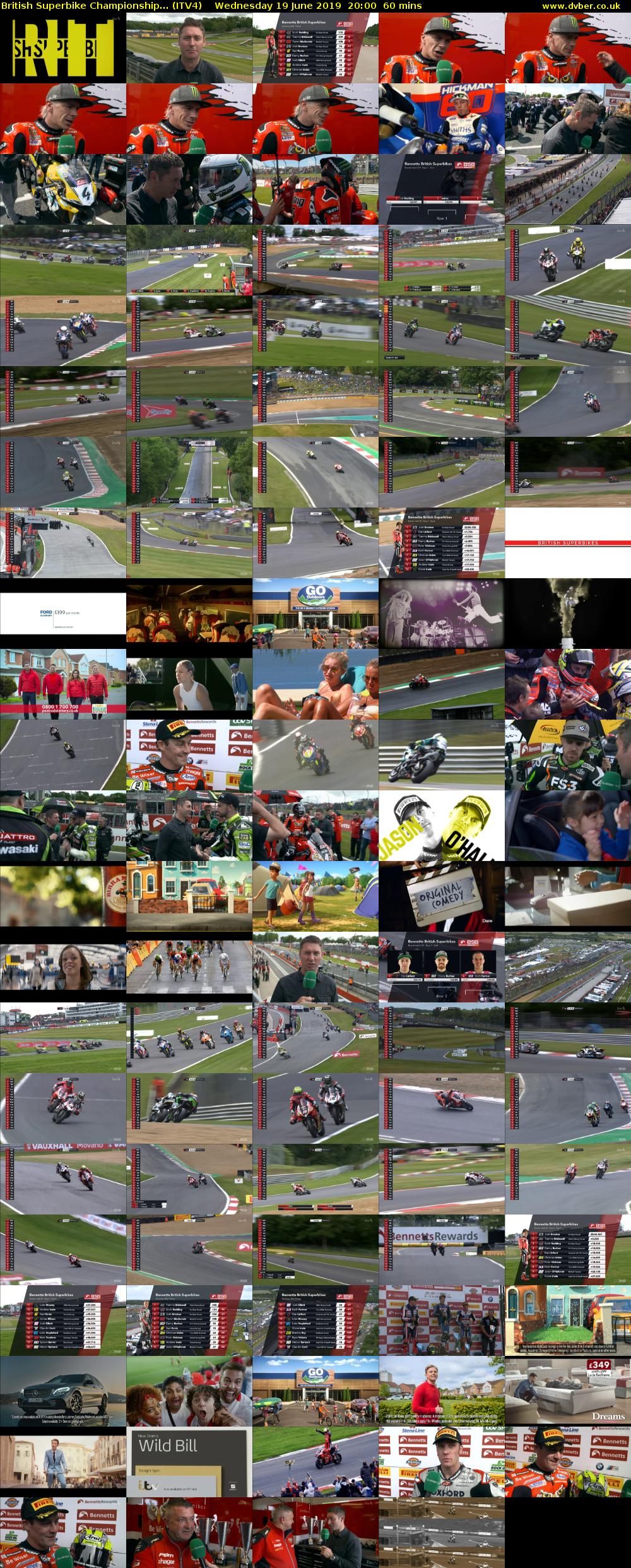 British Superbike Championship... (ITV4) Wednesday 19 June 2019 20:00 - 21:00