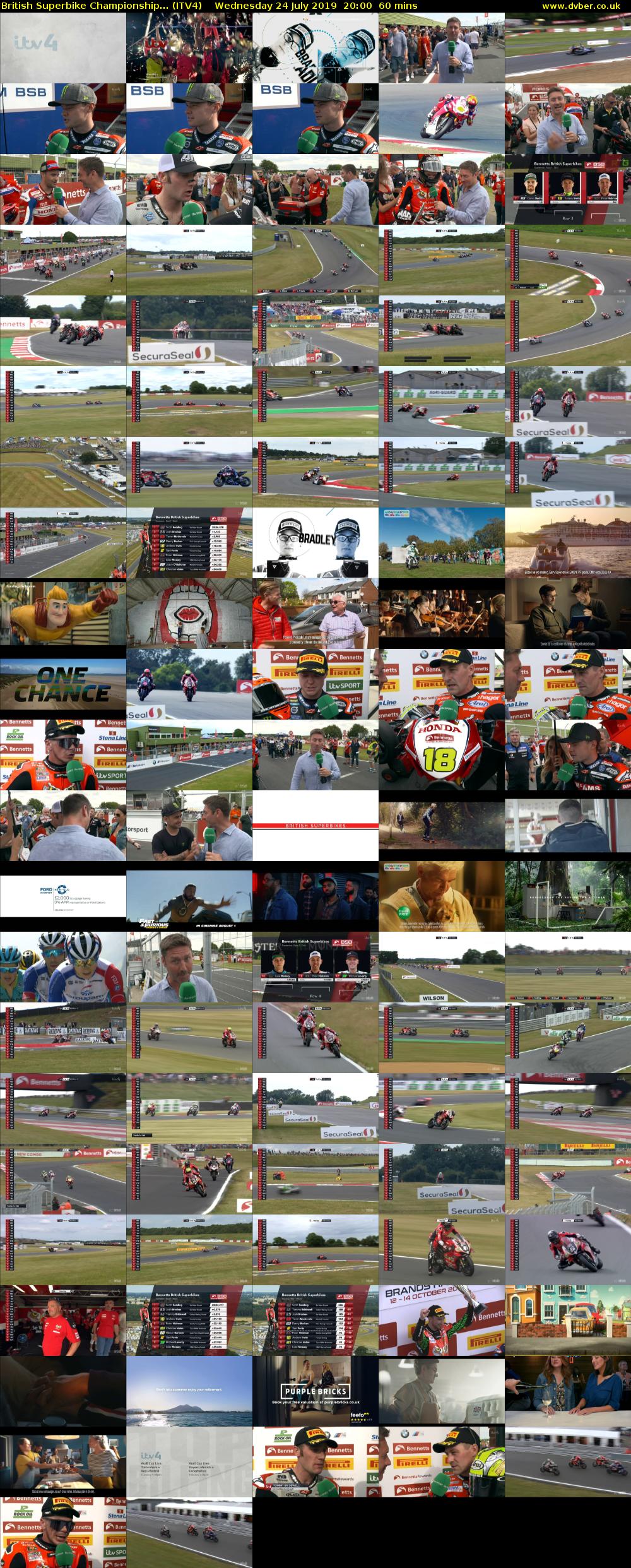 British Superbike Championship... (ITV4) Wednesday 24 July 2019 20:00 - 21:00