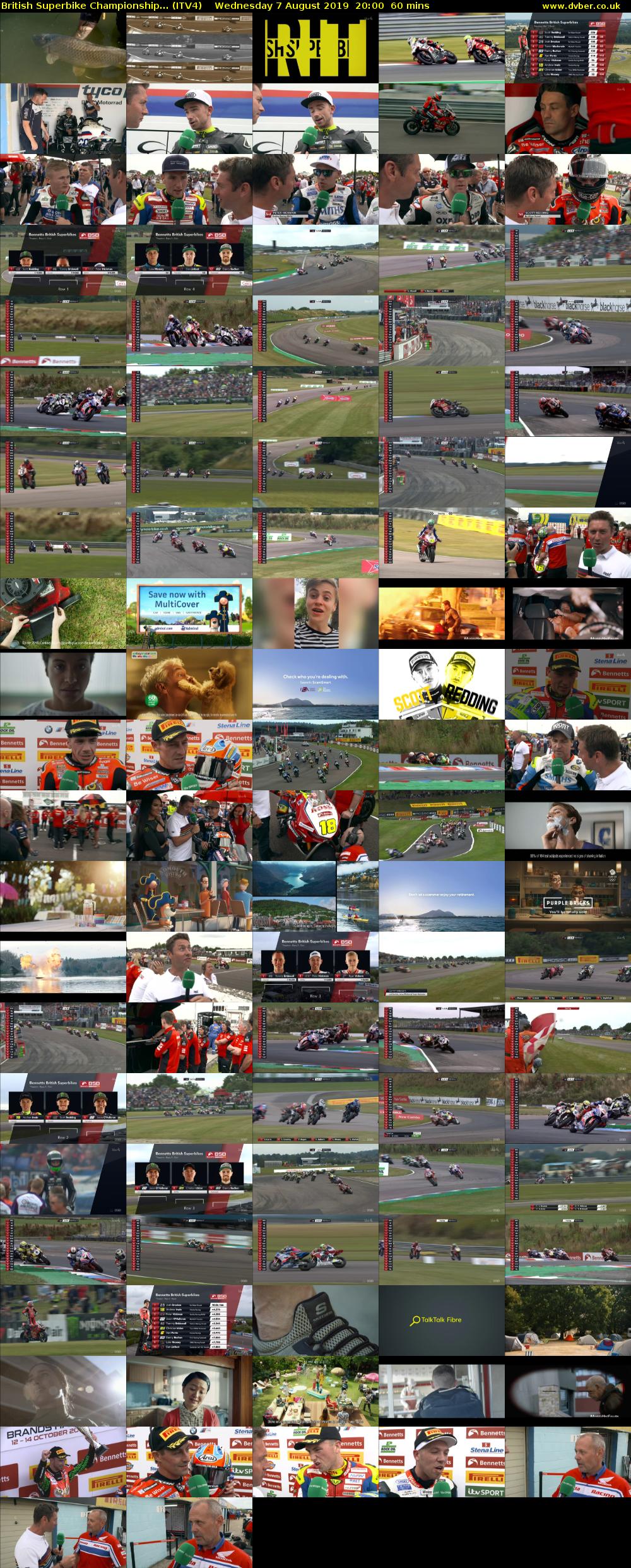 British Superbike Championship... (ITV4) Wednesday 7 August 2019 20:00 - 21:00