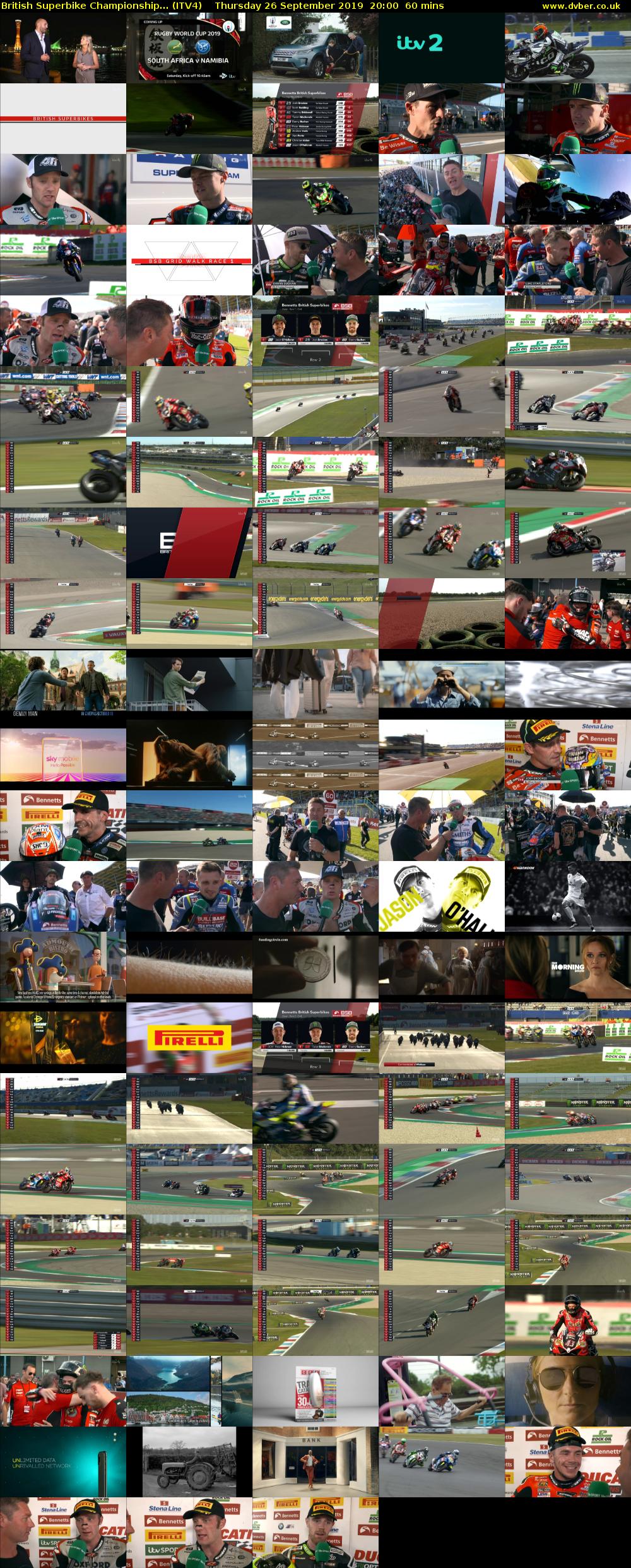 British Superbike Championship... (ITV4) Thursday 26 September 2019 20:00 - 21:00