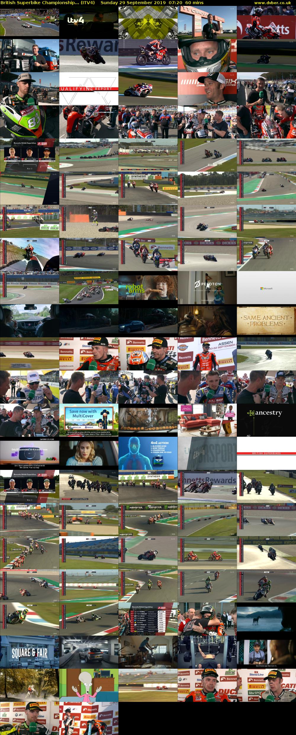 British Superbike Championship... (ITV4) Sunday 29 September 2019 07:20 - 08:20